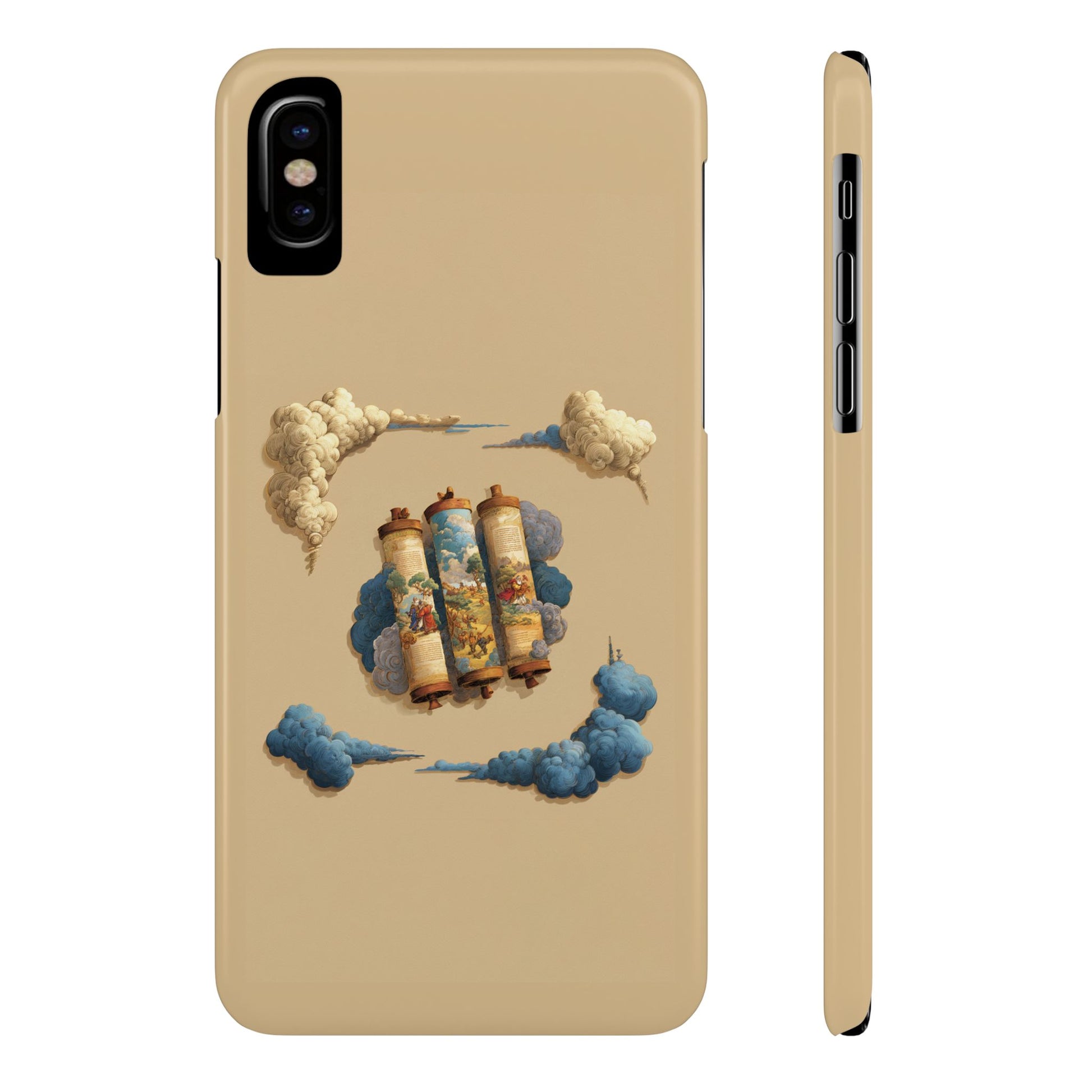 Cloudy Scroll of Moses Slim Phone Cases - American Zionist