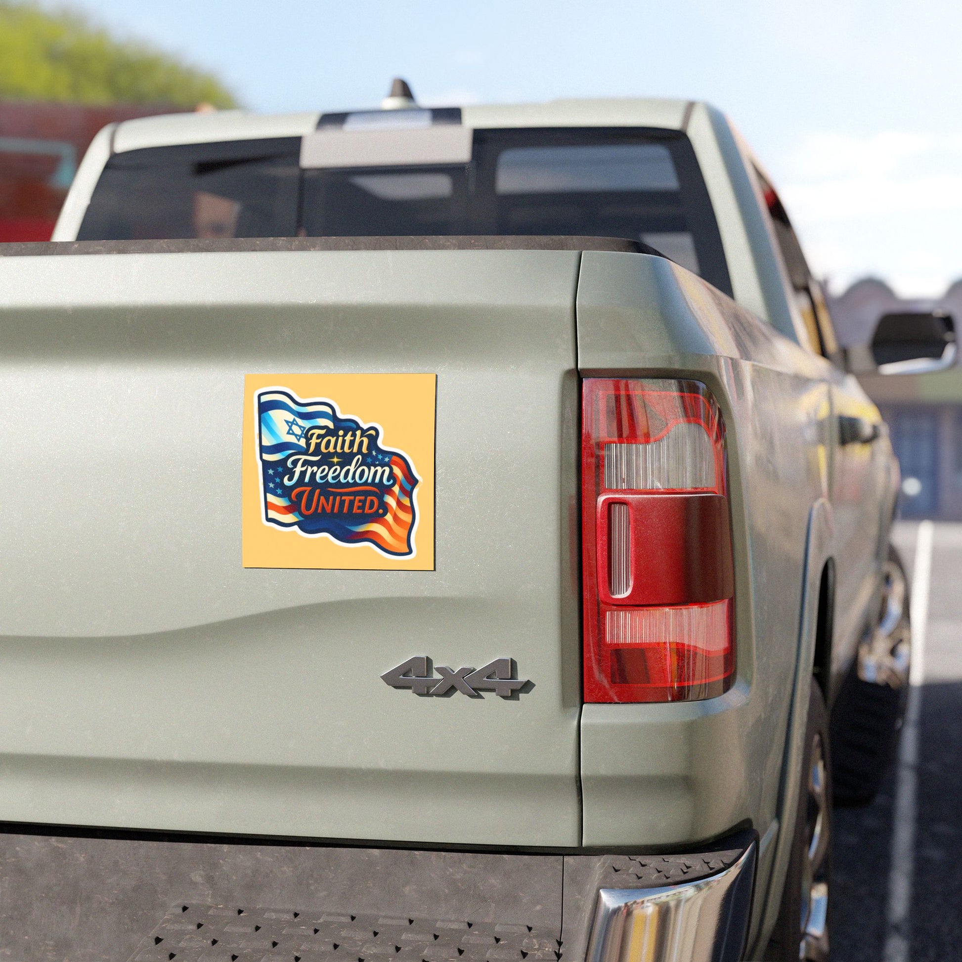 Faith Freedom United Car Magnets - American Zionist