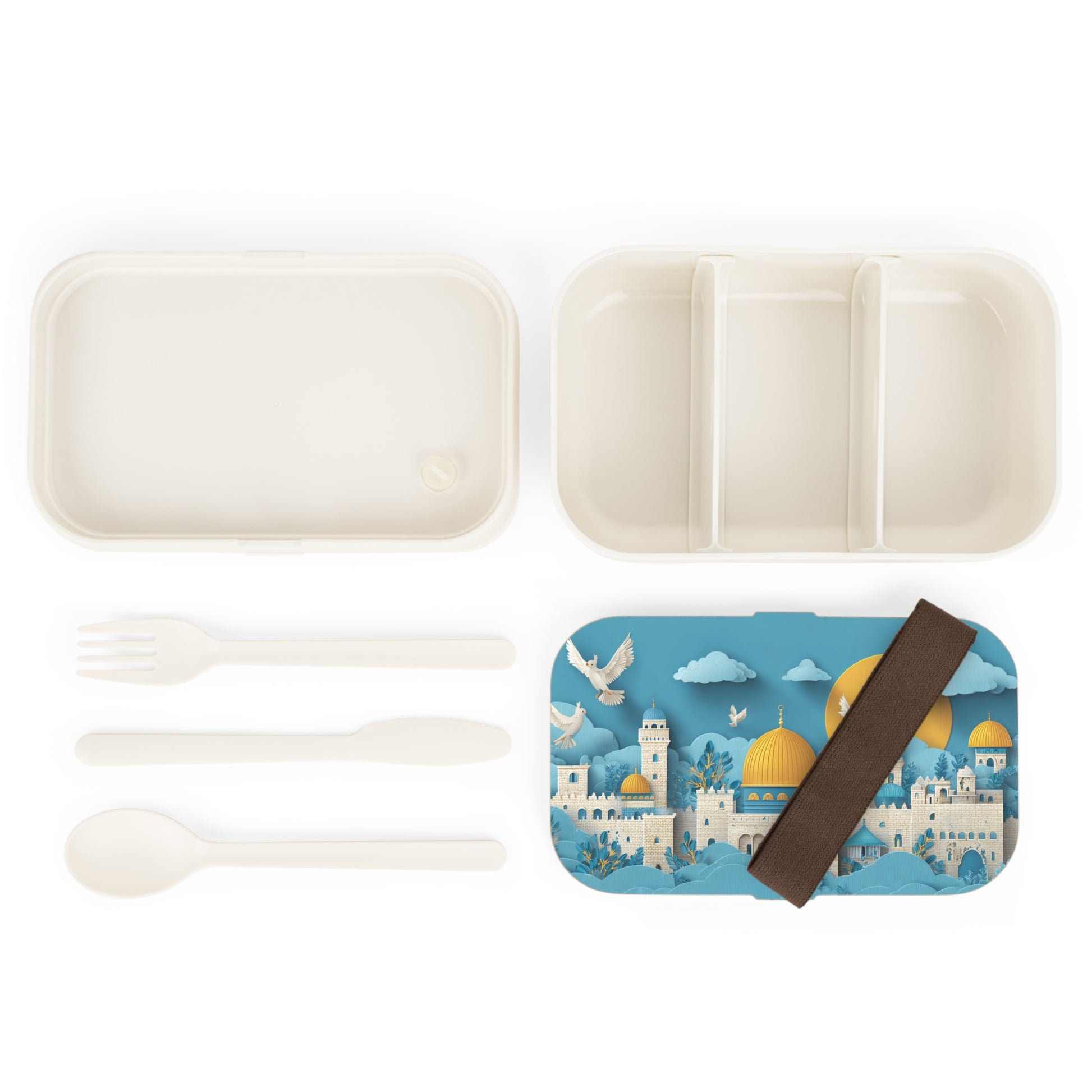 Golden Jerusalem Dreams Bento Lunch Box - American Zionist