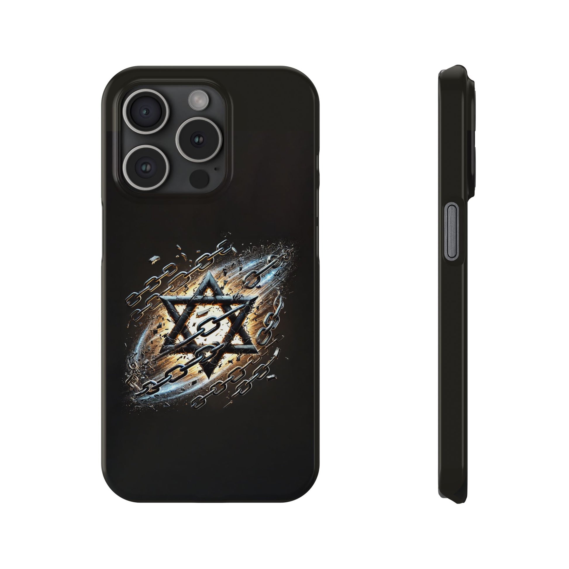Galaxy Star of David Slim Phone Cases - American Zionist