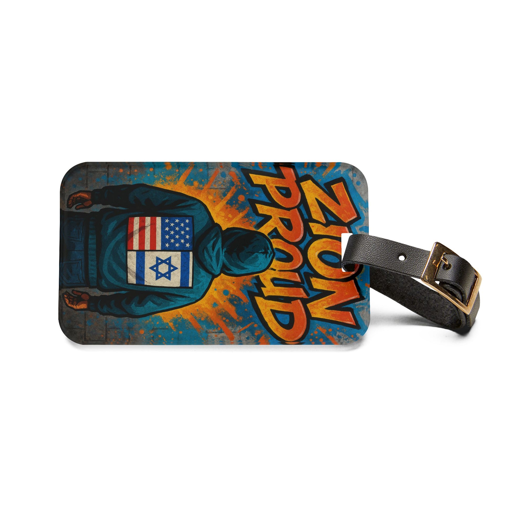 Zion Proud Luggage Tag - American Zionist