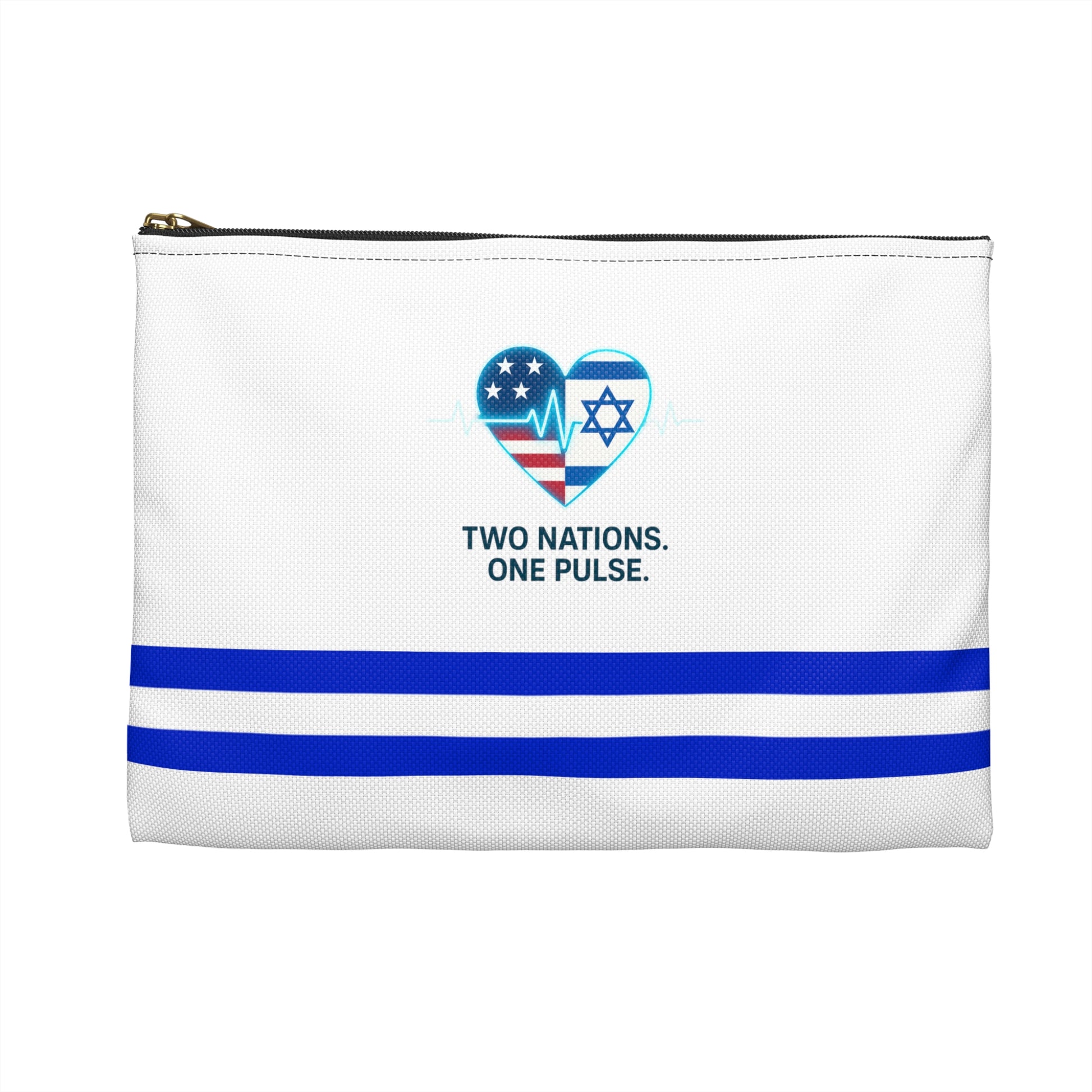 Two Nations. One Pulse Accessory Pouch - American Zionist