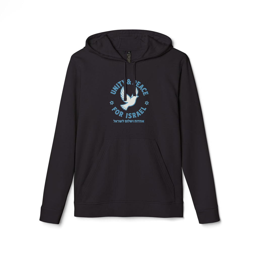 Unity Peace For Israel Adidas Unisex Fleece Hoodie - American Zionist
