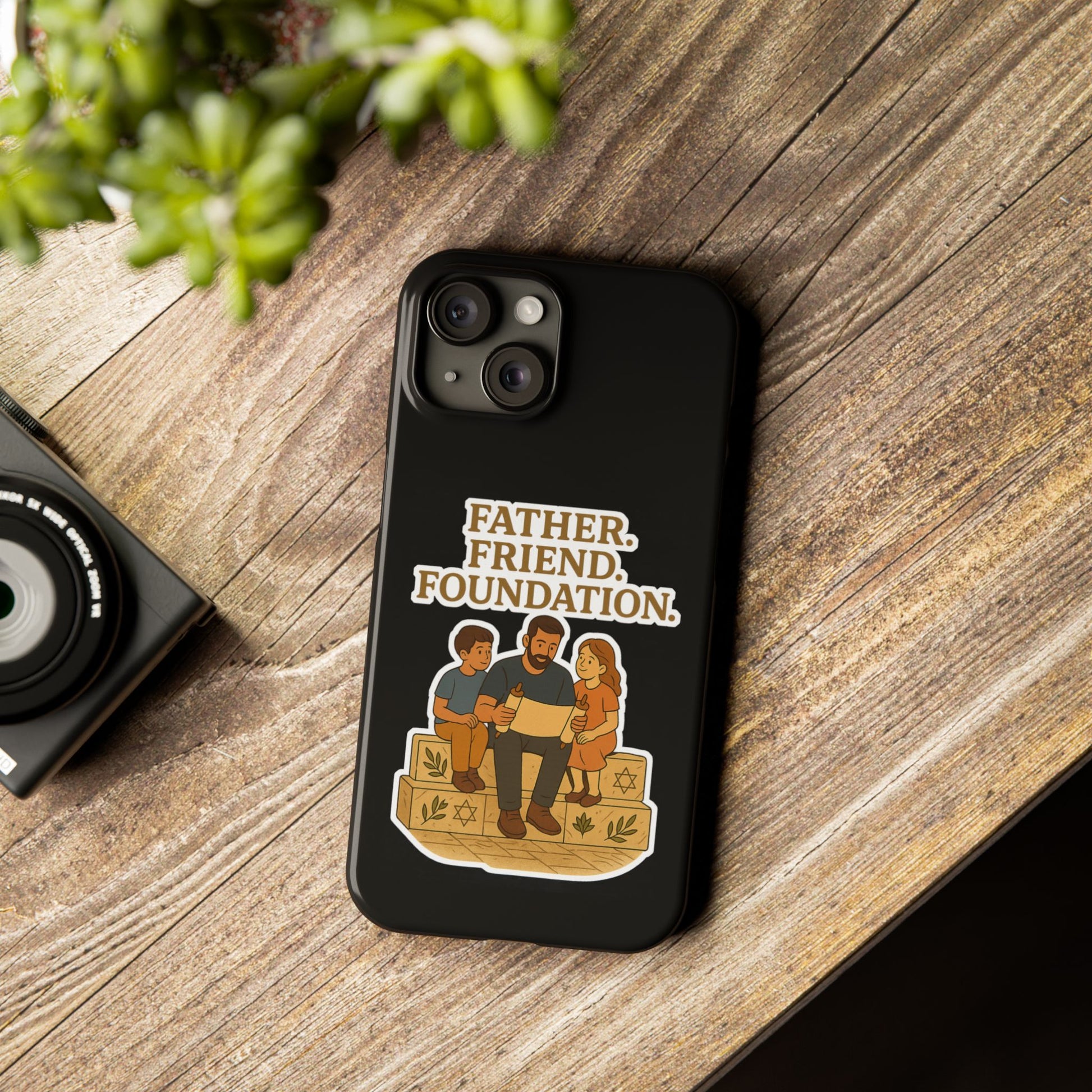 Father Friend Foundation Slim Phone Cases - American Zionist
