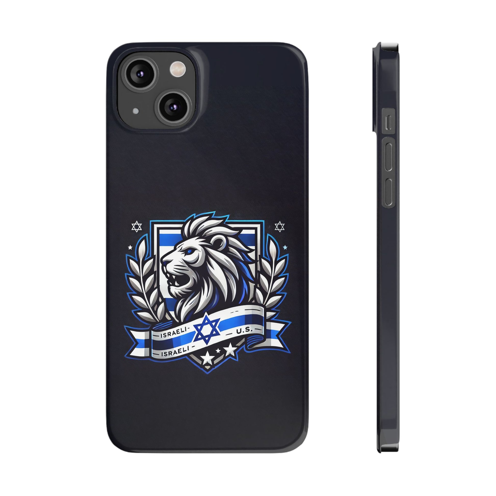 Lion of Judah Crest Slim Phone Cases - American Zionist