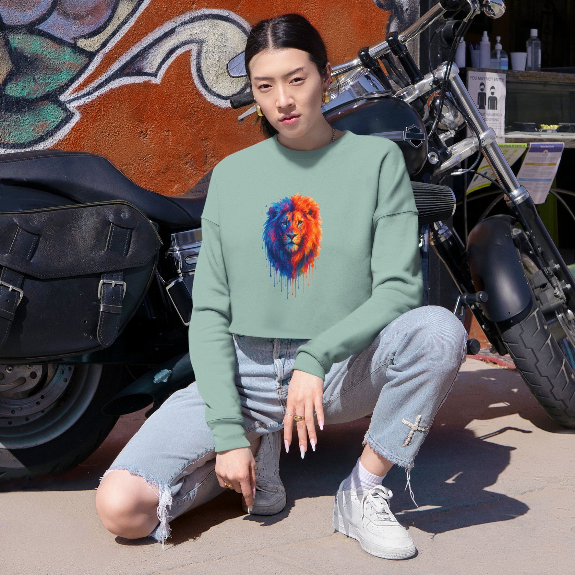 Judah Unleashed Women's Cropped Sweatshirt - American Zionist