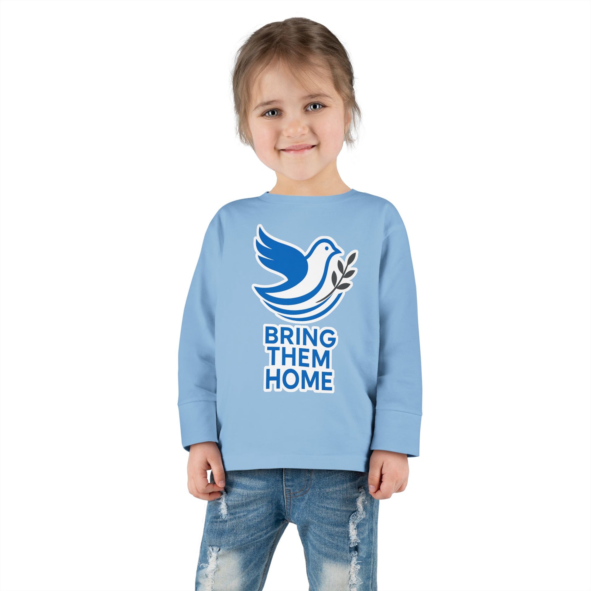 Dove Bring Them Home Toddler Long Sleeve Tee - American Zionist