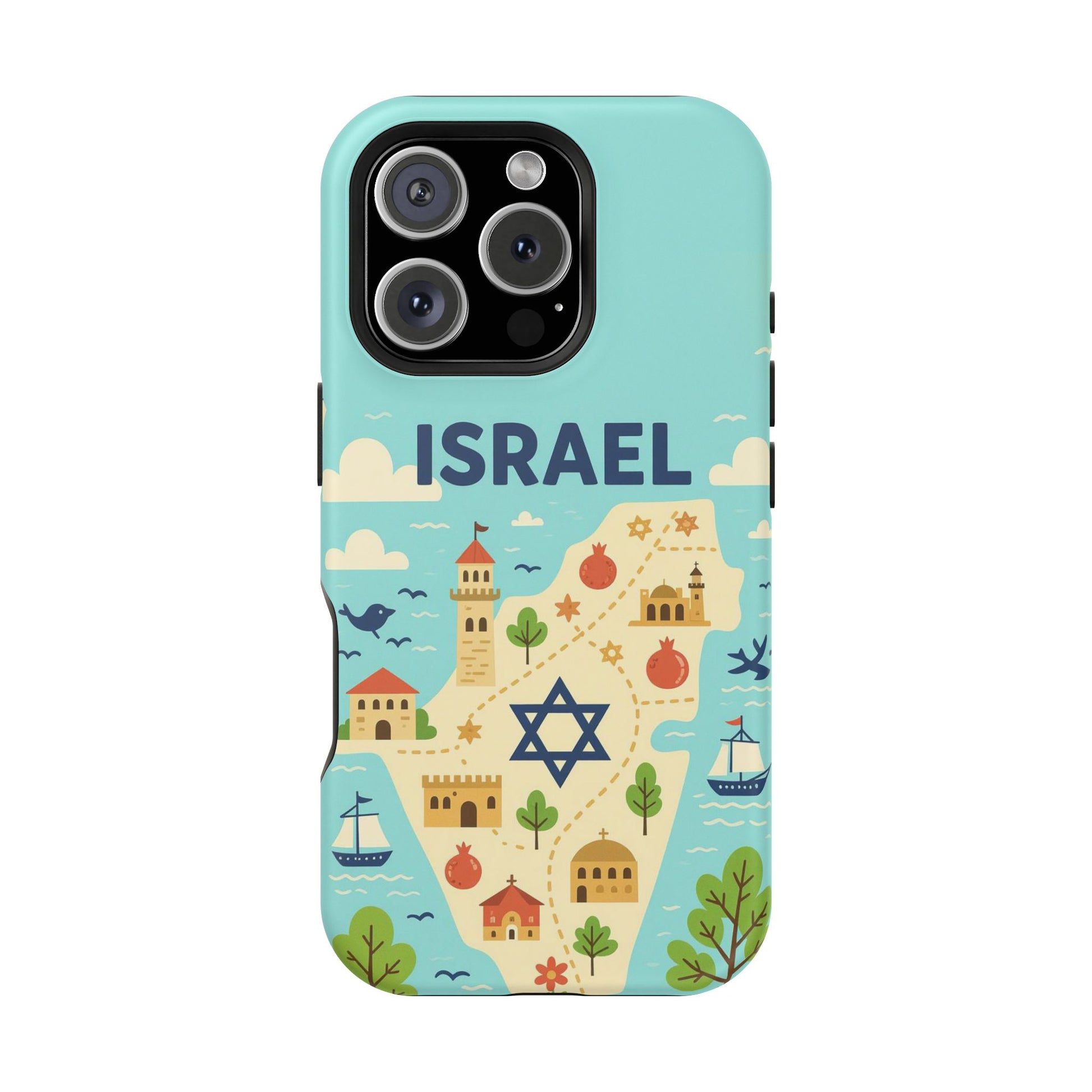 Map of Israel Magnetic Tough Cases - American Zionist