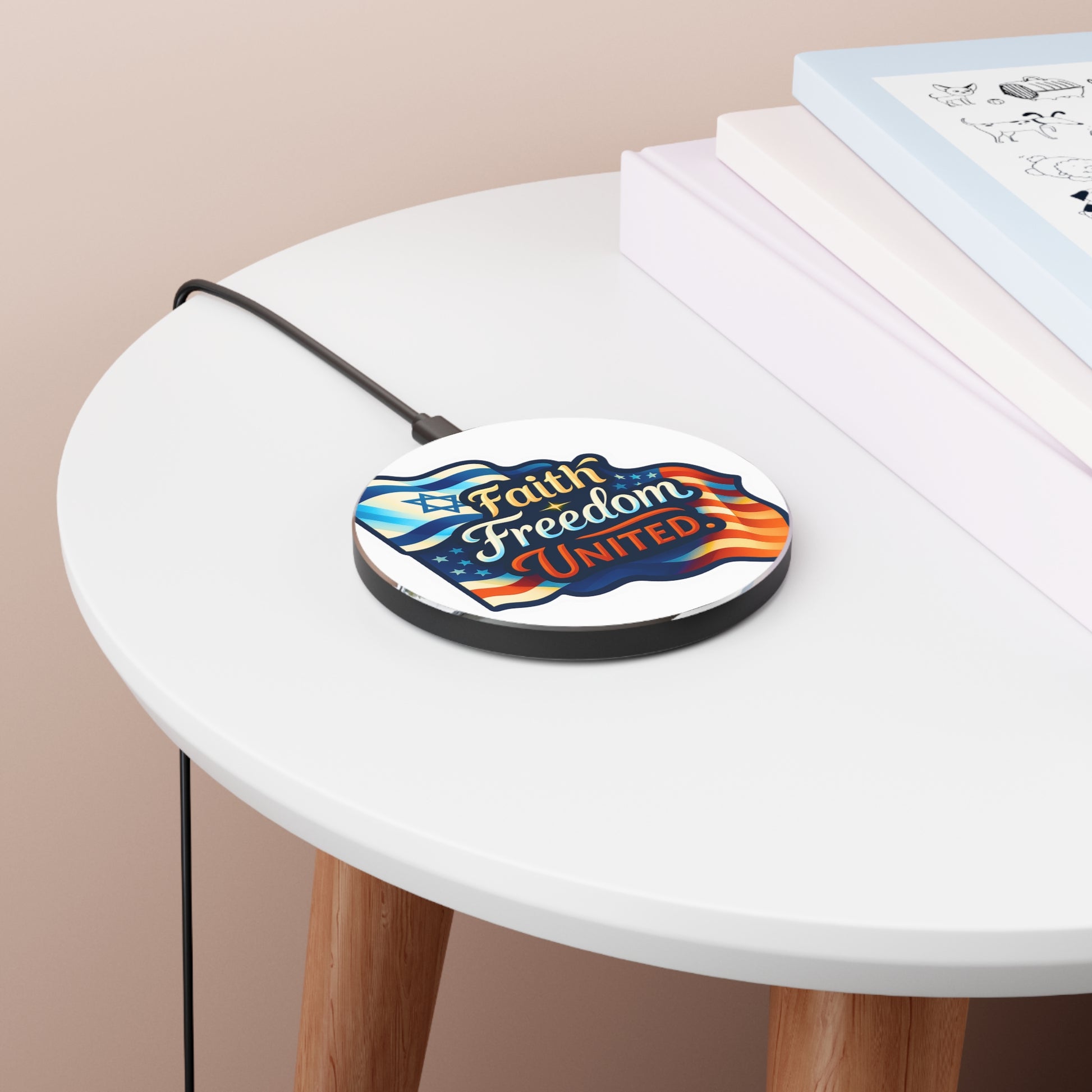 Faith Freedom United Wireless Charger - American Zionist