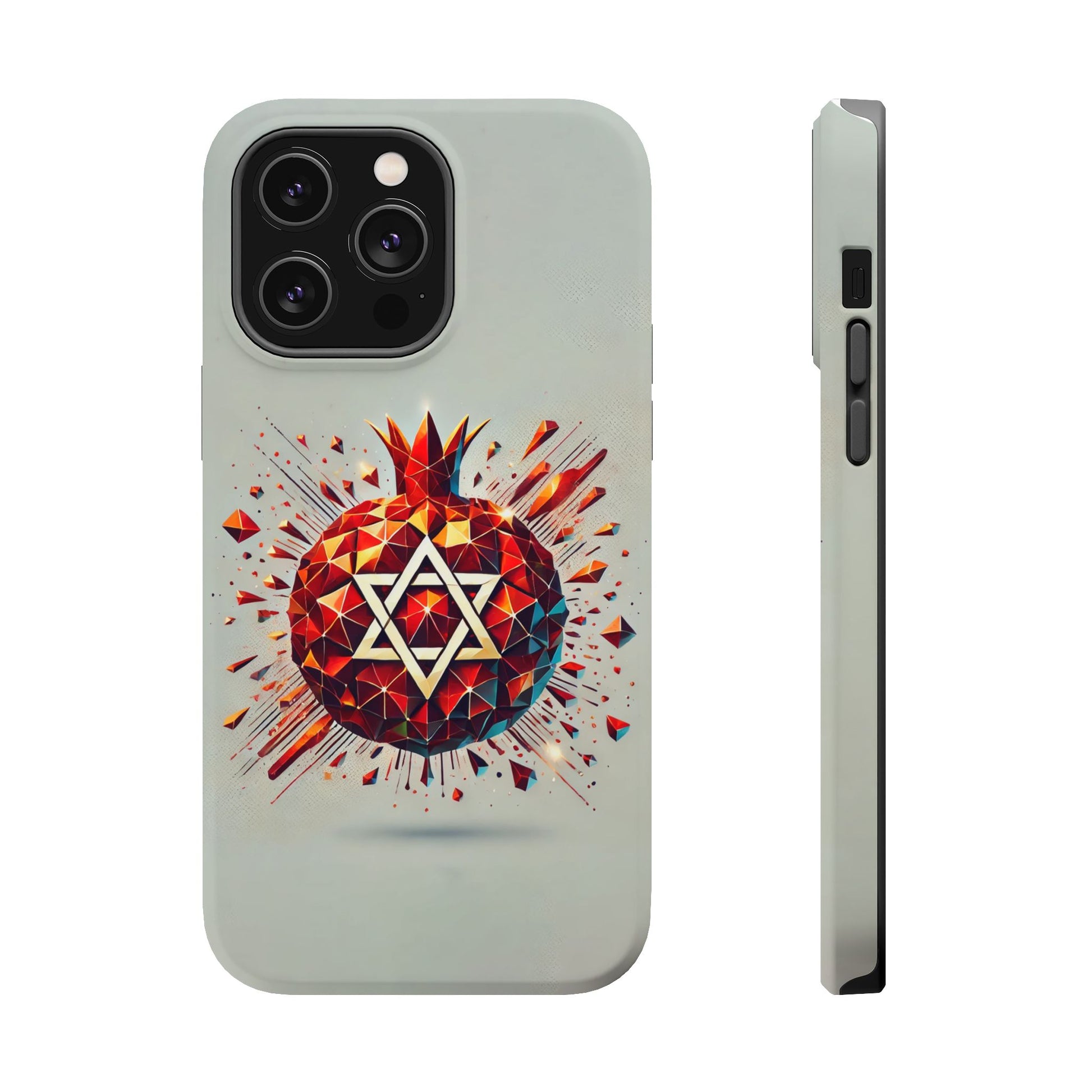 Pomegranate Star of David Magnetic Tough Cases - American Zionist