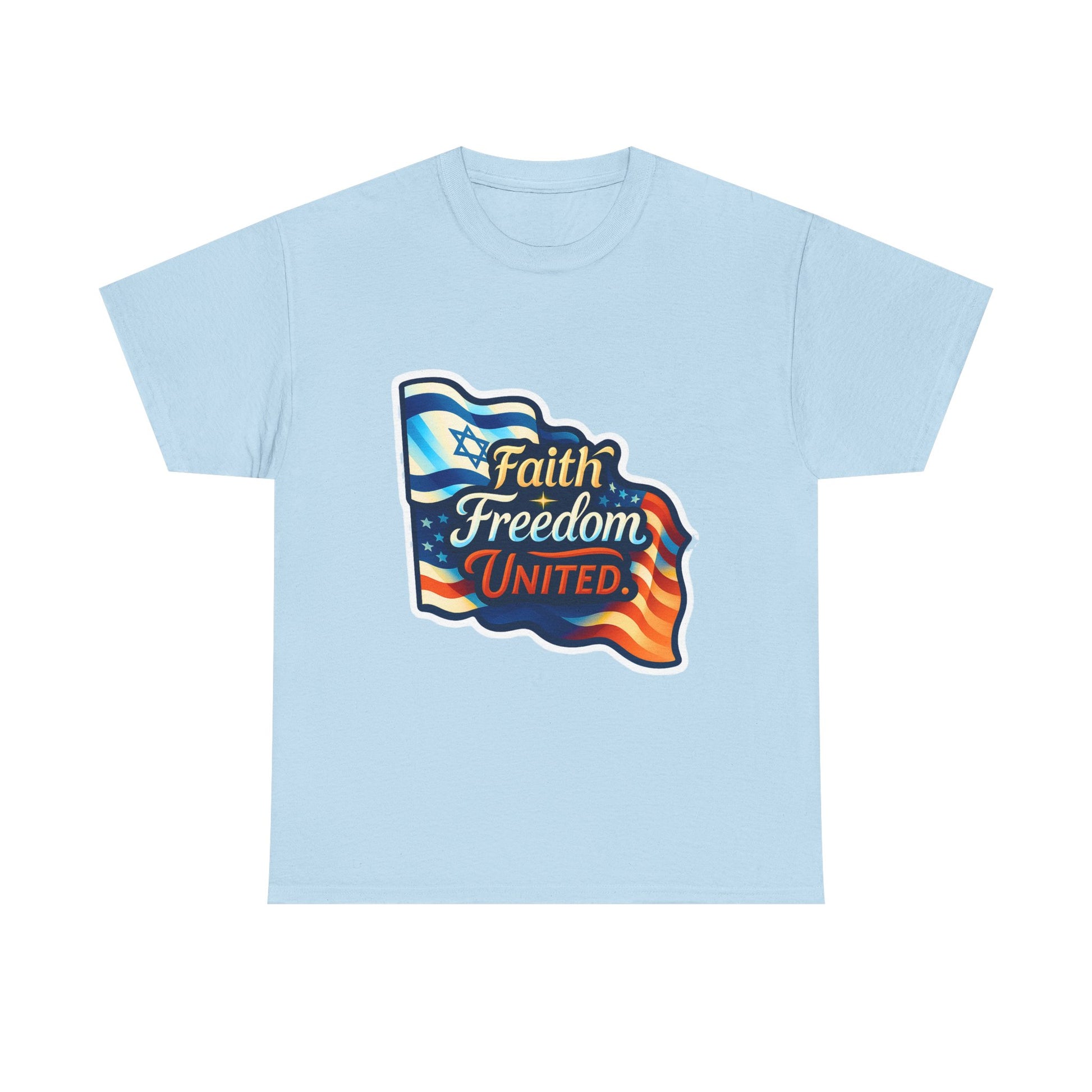 Faith Freedom United Unisex Heavy Cotton Tee - American Zionist