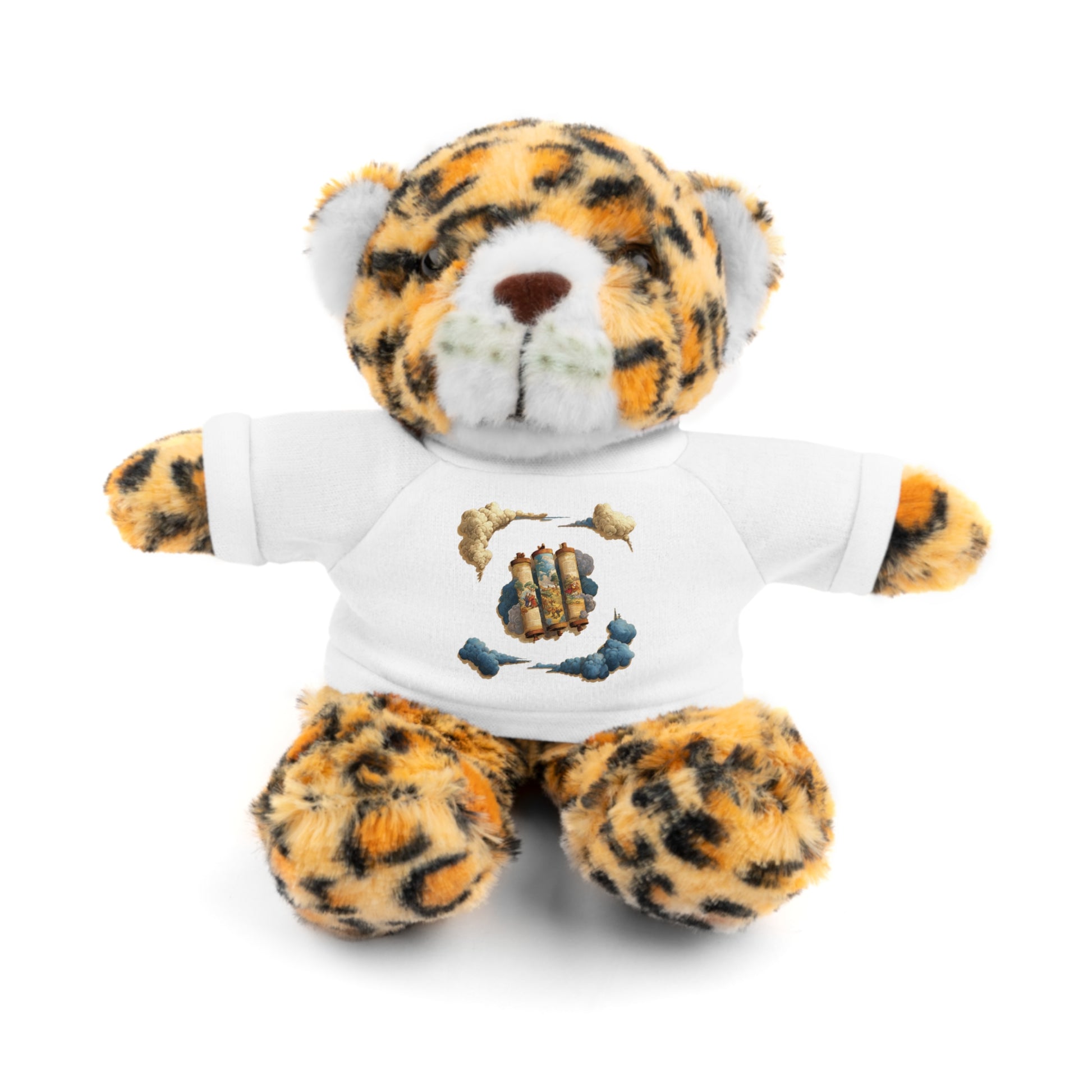Cloudy Scroll Of Moses Stuffed Animals with Tee - American Zionist