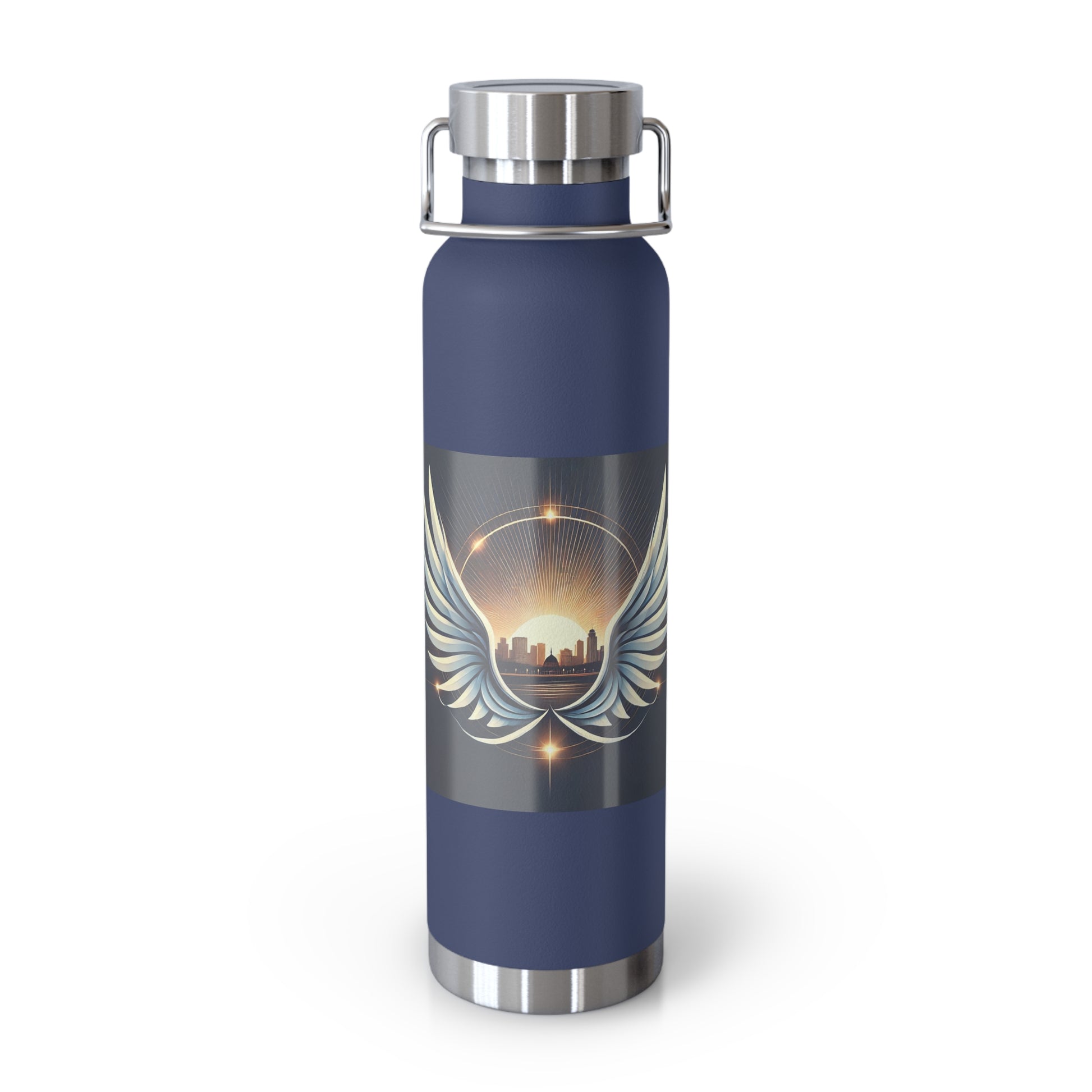 Sunset Wings Copper Vacuum Insulated Bottle, 22oz - American Zionist