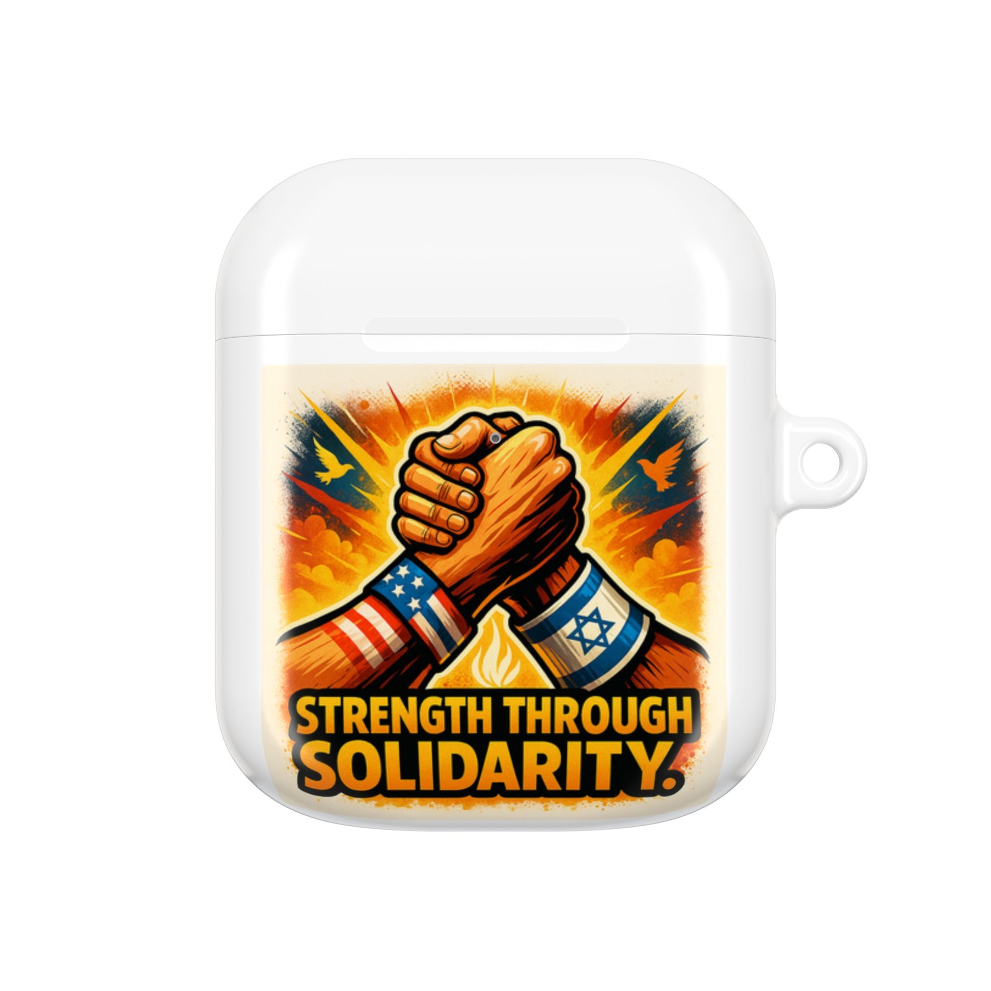 Strength Through Solidarity AirPod Cases - American Zionist