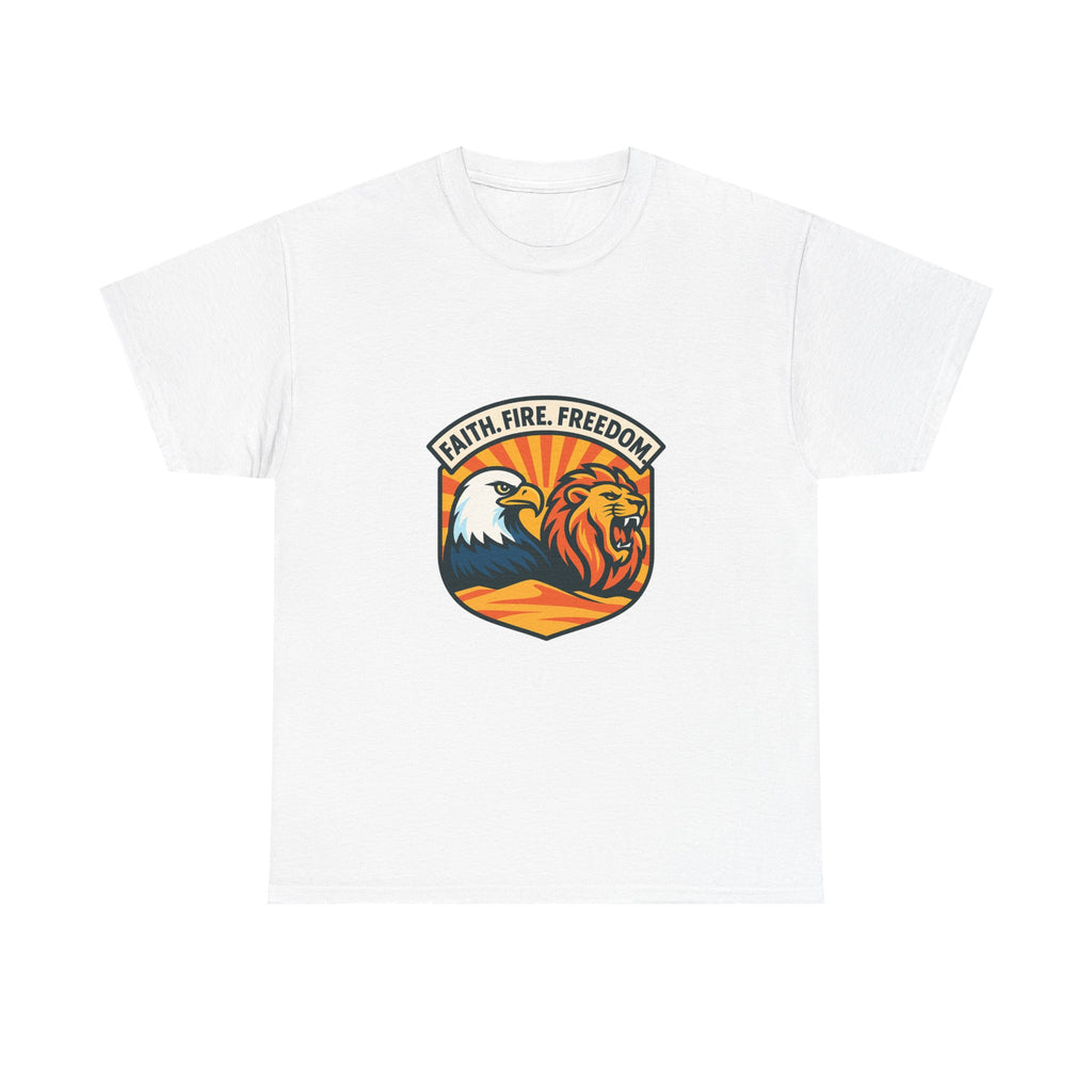 Lions Eagles Rise Unisex Heavy Cotton Tee - American Zionist