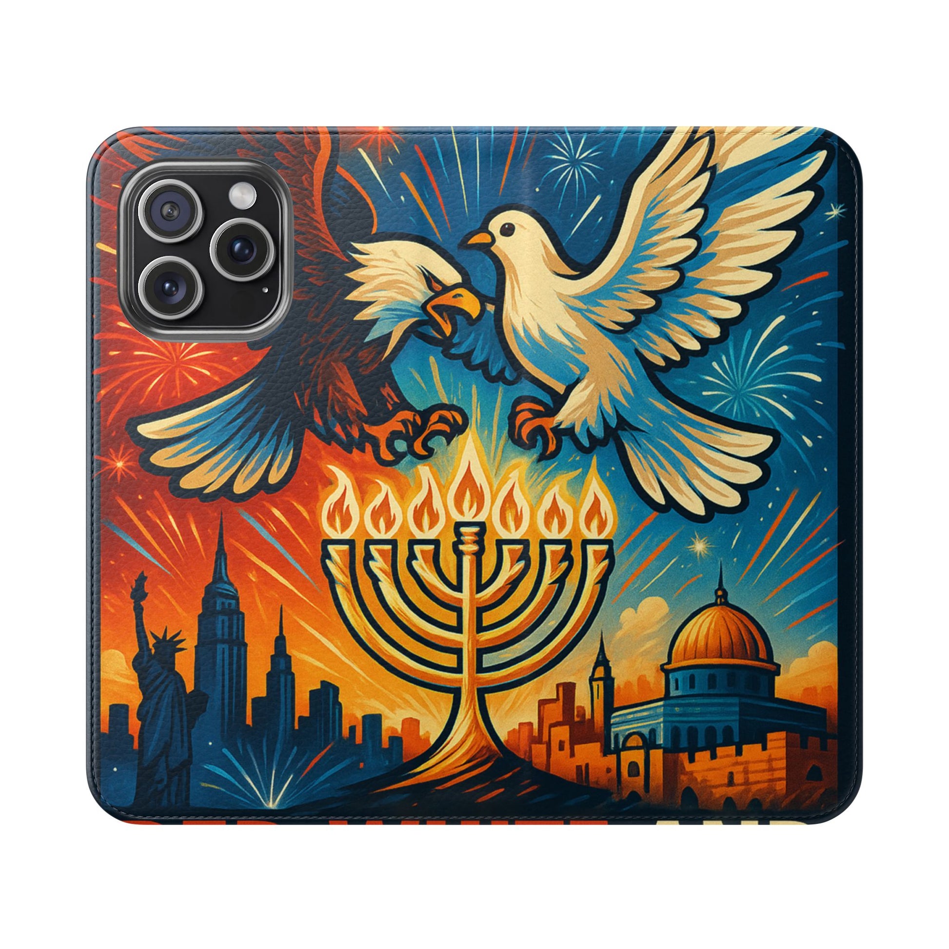 Red White and Blue Flip Cases - American Zionist