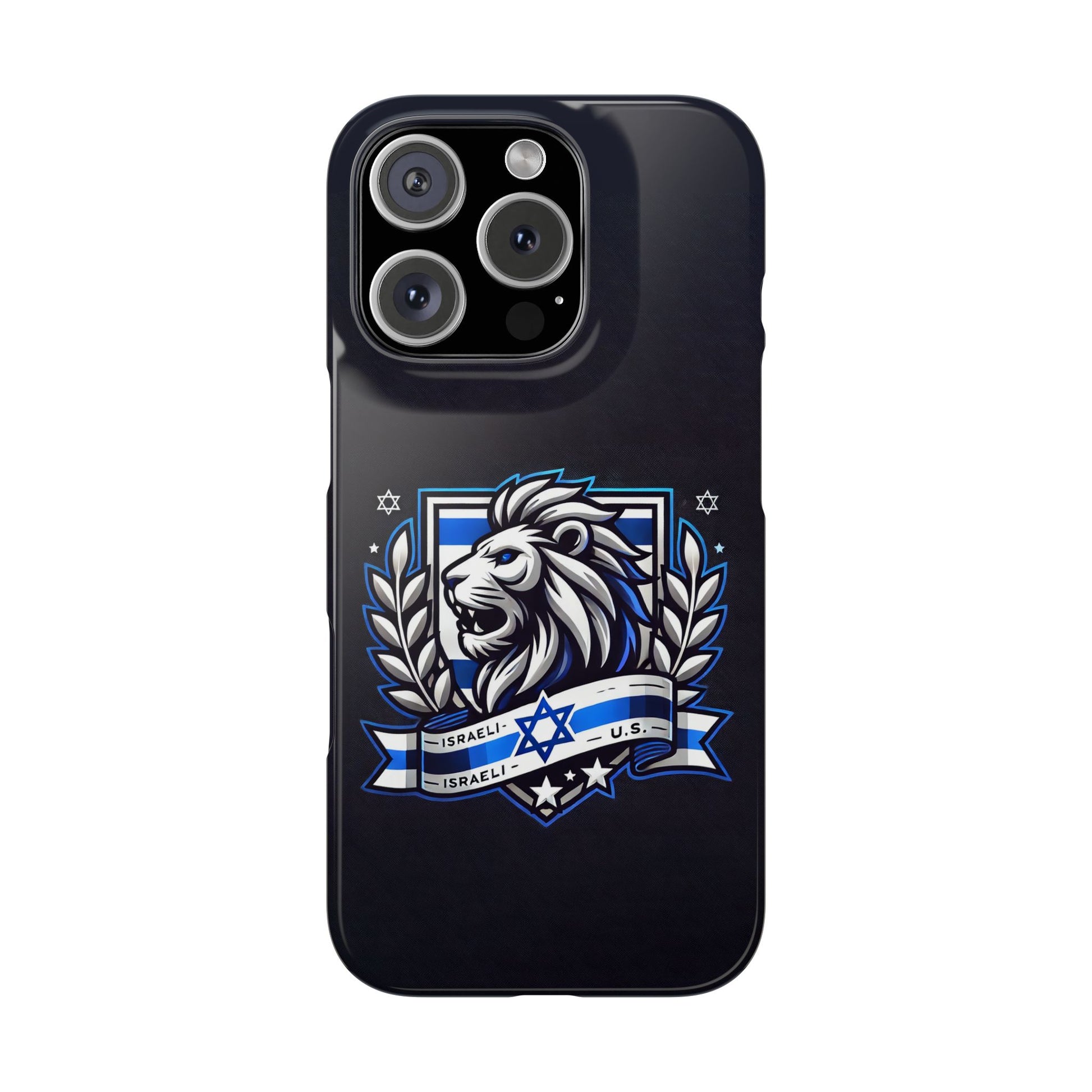 Lion of Judah Crest Slim Phone Cases - American Zionist