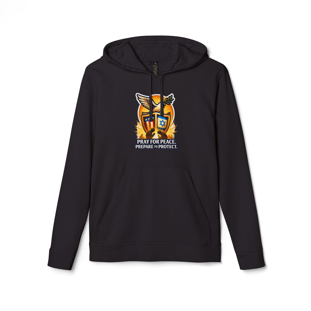 Pray For Peace adidas Unisex Fleece Hoodie - American Zionist