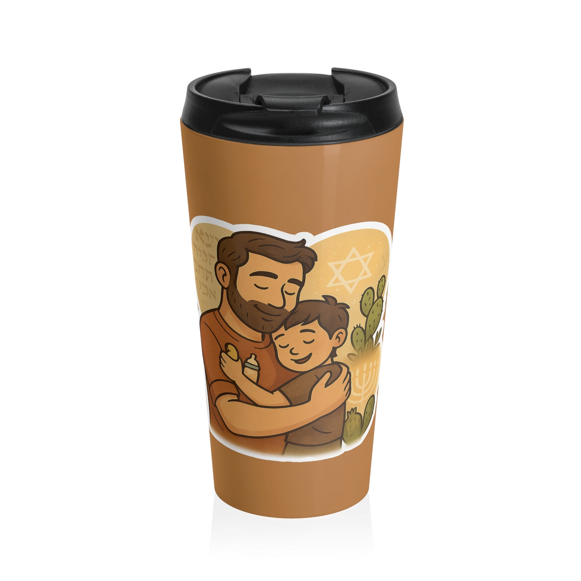 Dad Love Stainless Steel Travel Mug - American Zionist