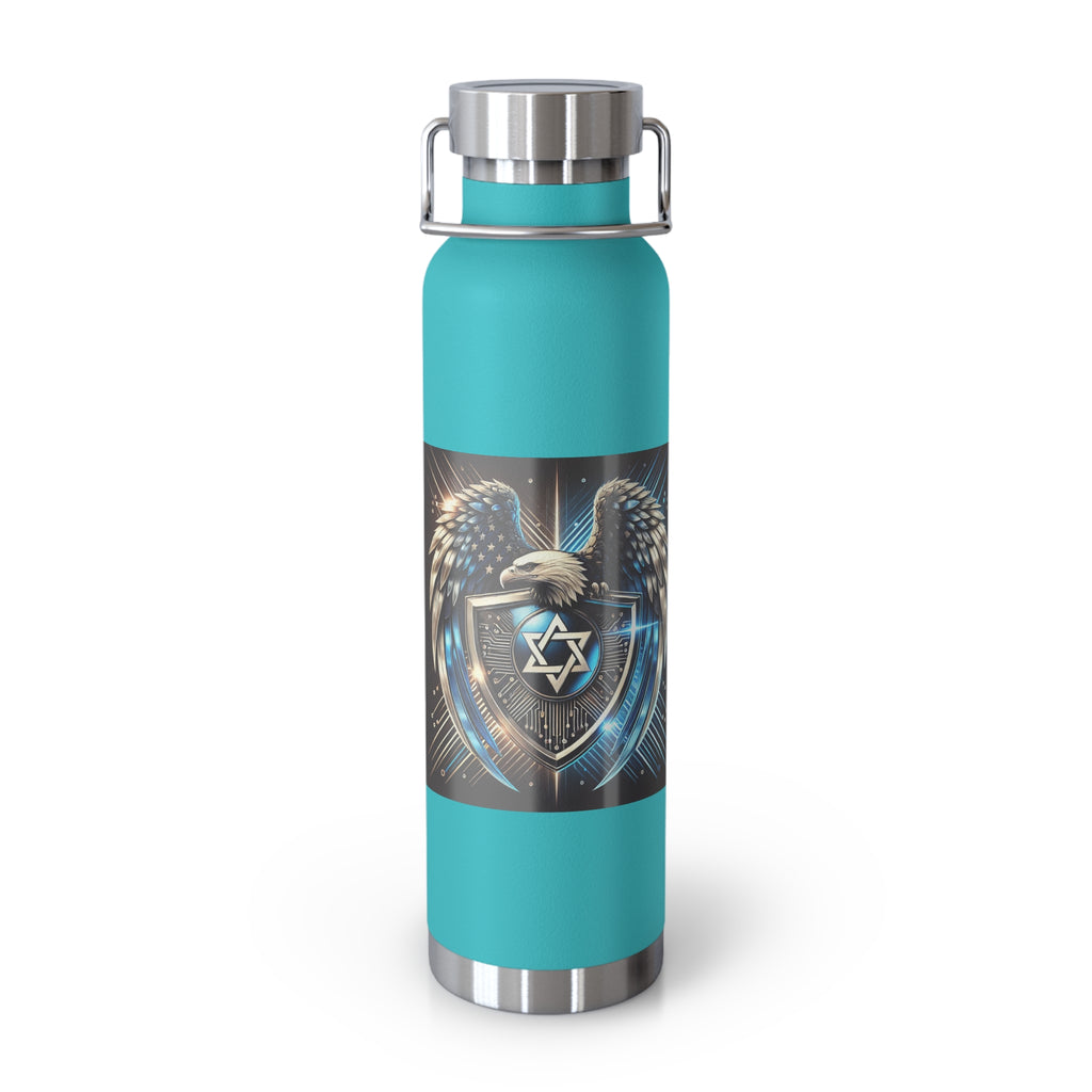 Wings of Zion Copper Vacuum Insulated Bottle, 22oz - American Zionist