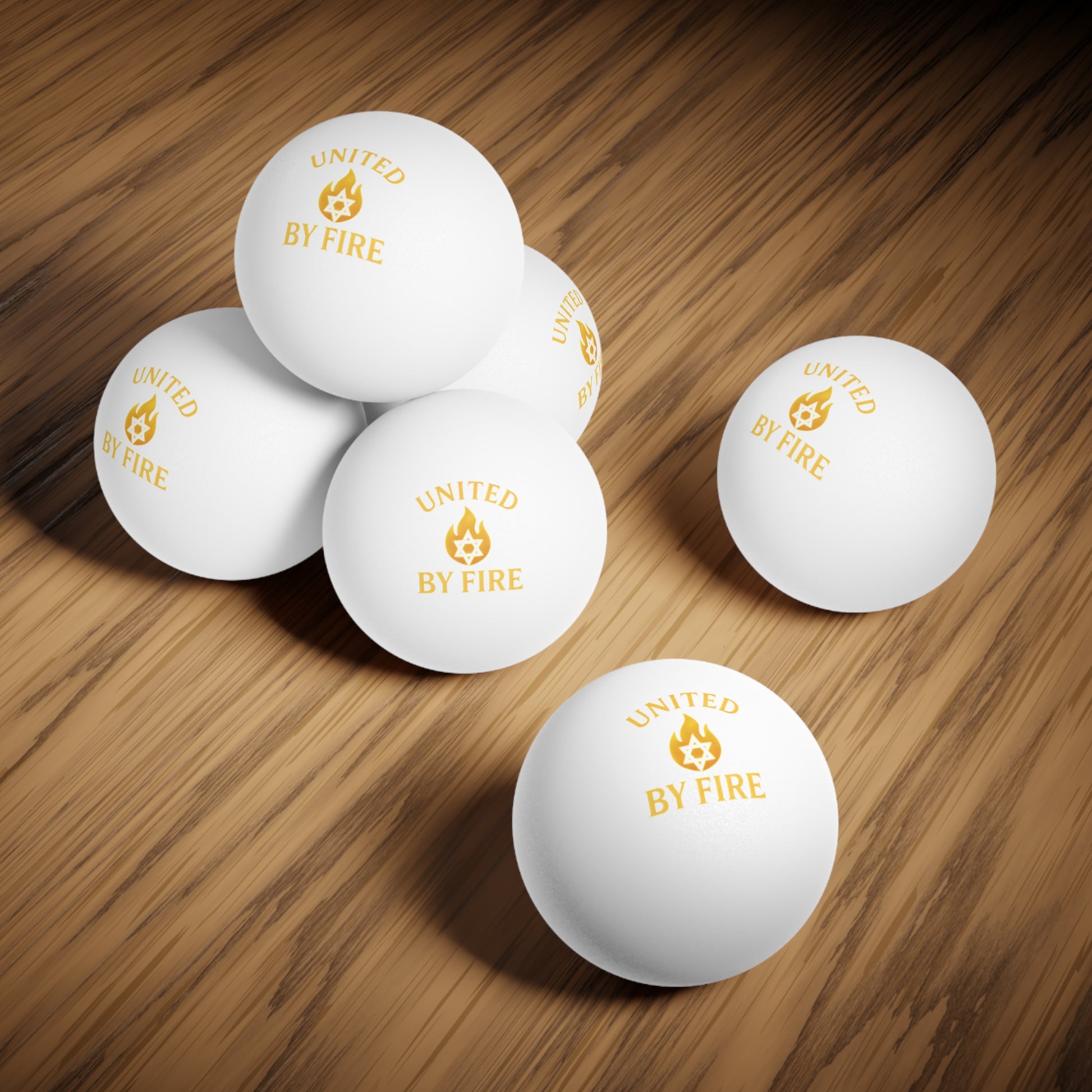 United By Fire Ping Pong Balls, 6 pcs - American Zionist