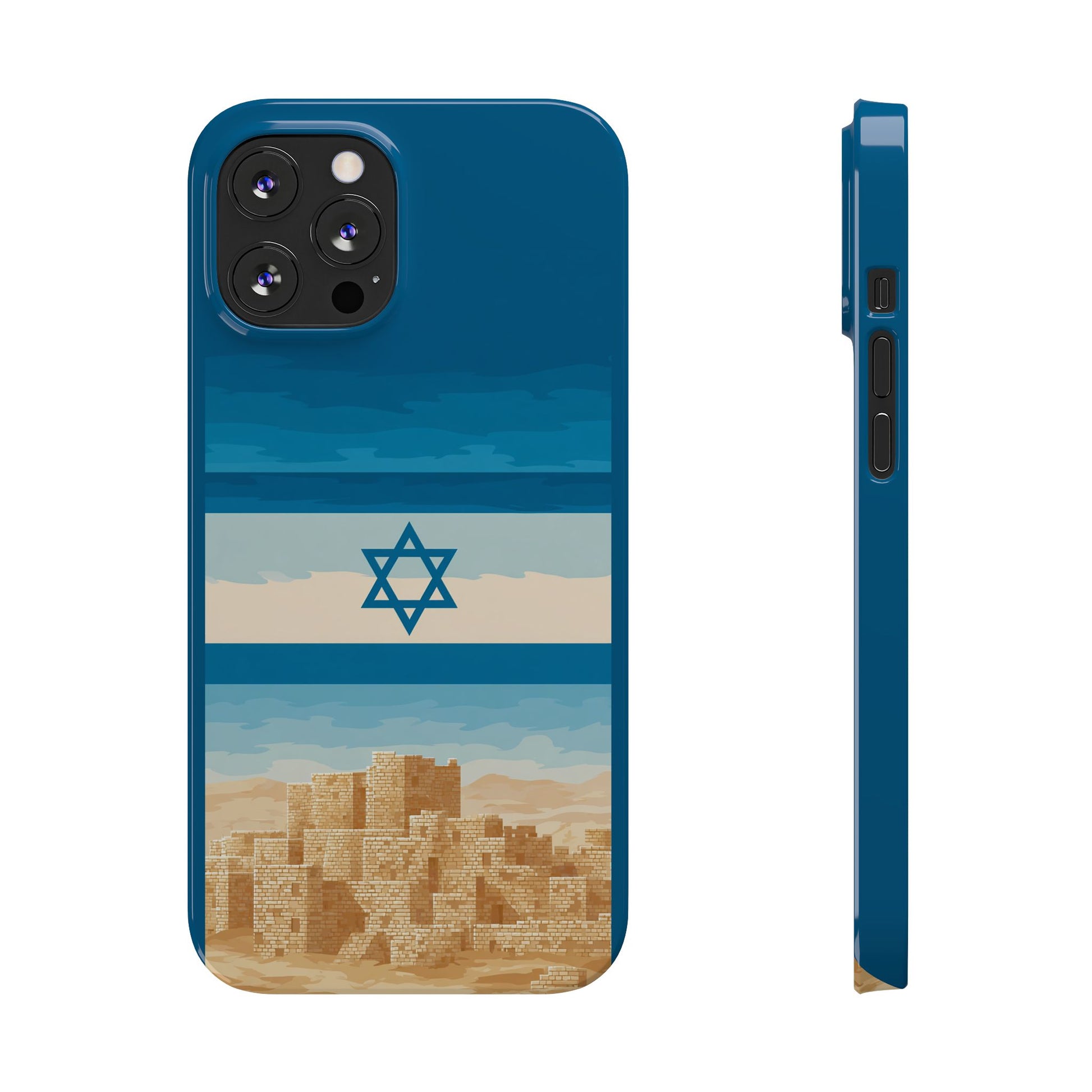 Israel Sand City Slim Phone Cases - American Zionist