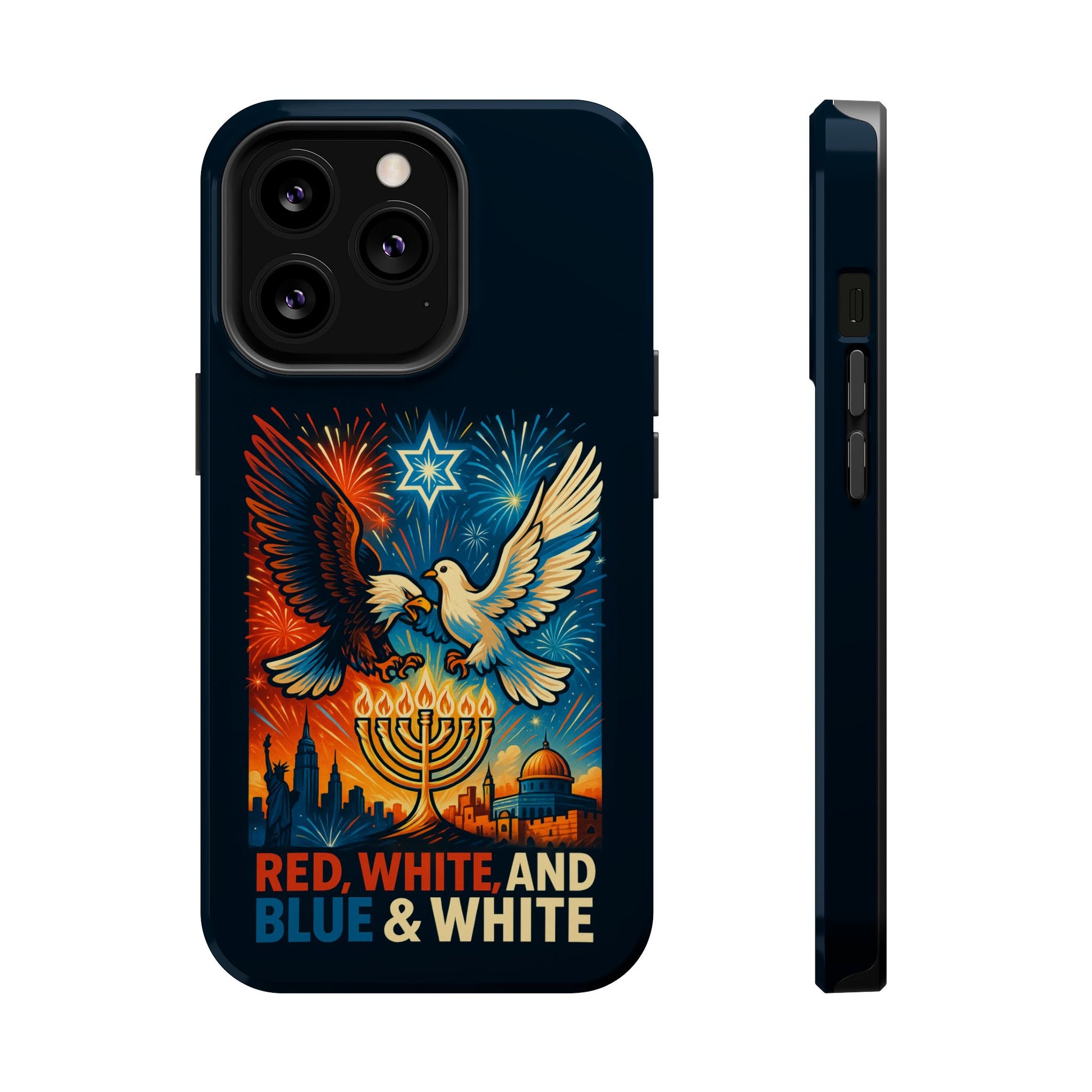 Red White And Blue Magnetic Tough Cases - American Zionist