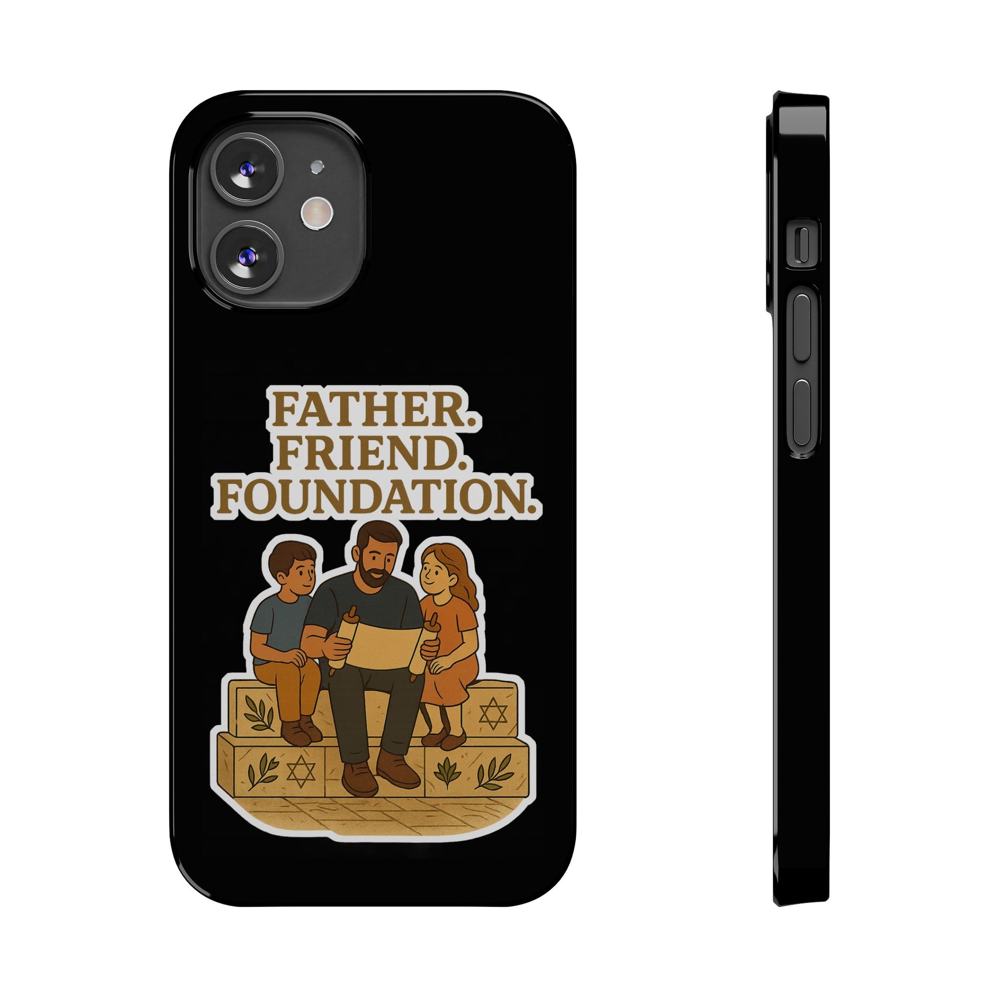 Father Friend Foundation Slim Phone Cases - American Zionist