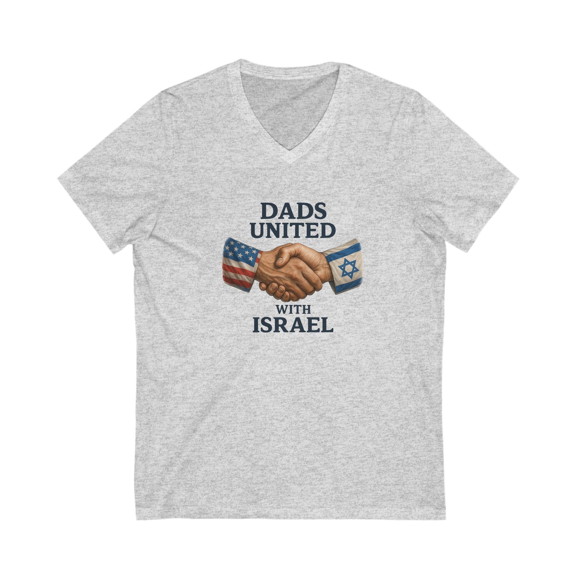 Dad United Unisex Jersey Short Sleeve V - Neck Tee - American Zionist