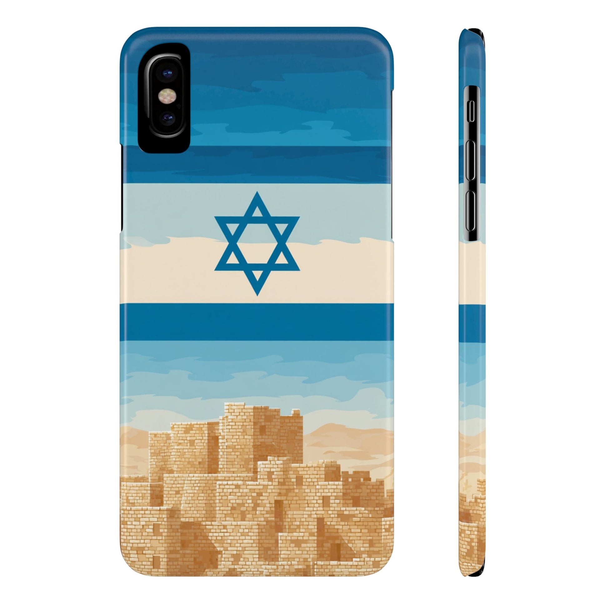 Israel Sand City Slim Phone Cases - American Zionist