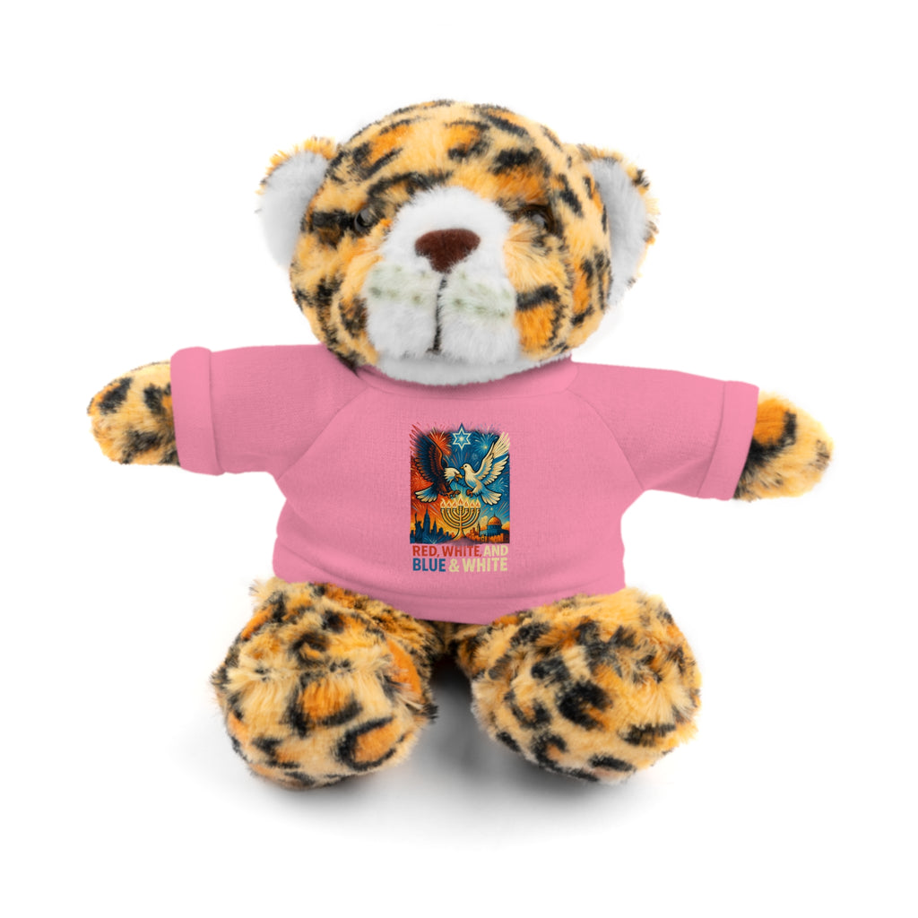 Red White and Blue Stuffed Animals with Tee - American Zionist