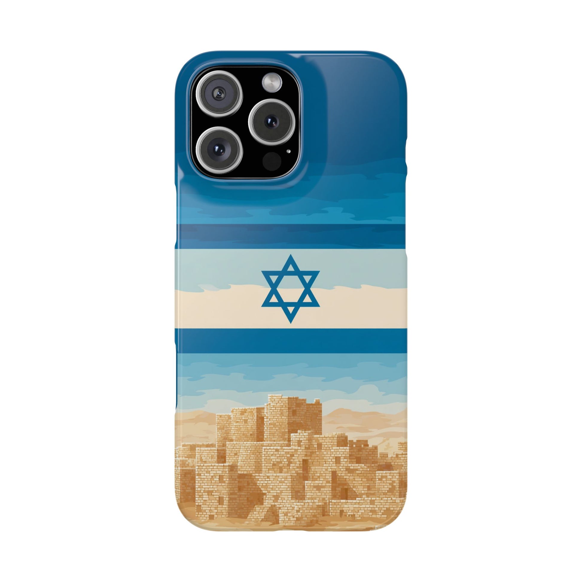 Israel Sand City Slim Phone Cases - American Zionist