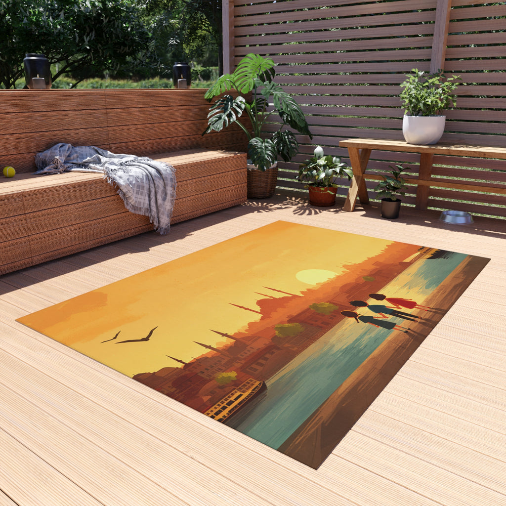 Kids by the Bay Outdoor Rug - American Zionist
