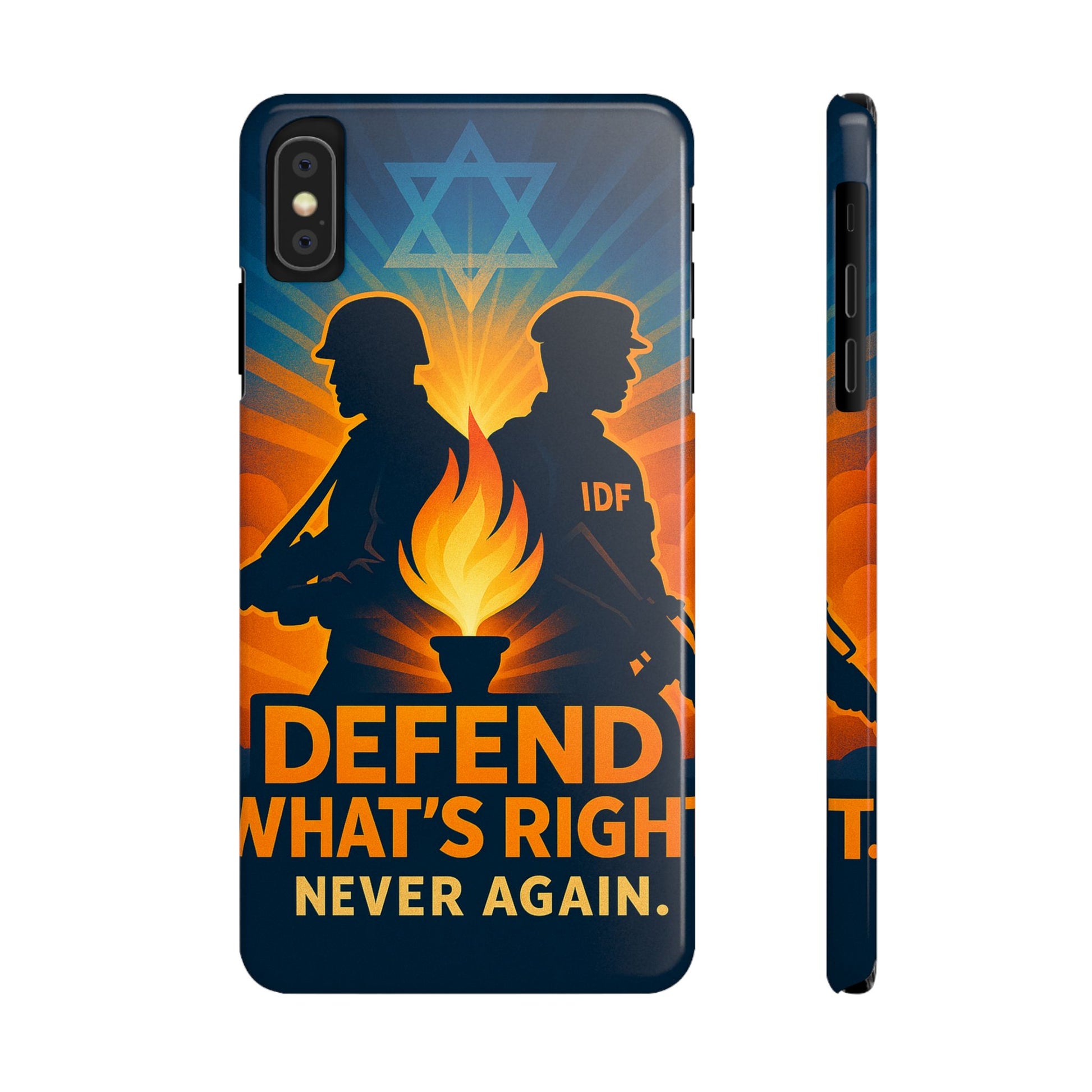 Defend What's Right Slim Phone Cases - American Zionist