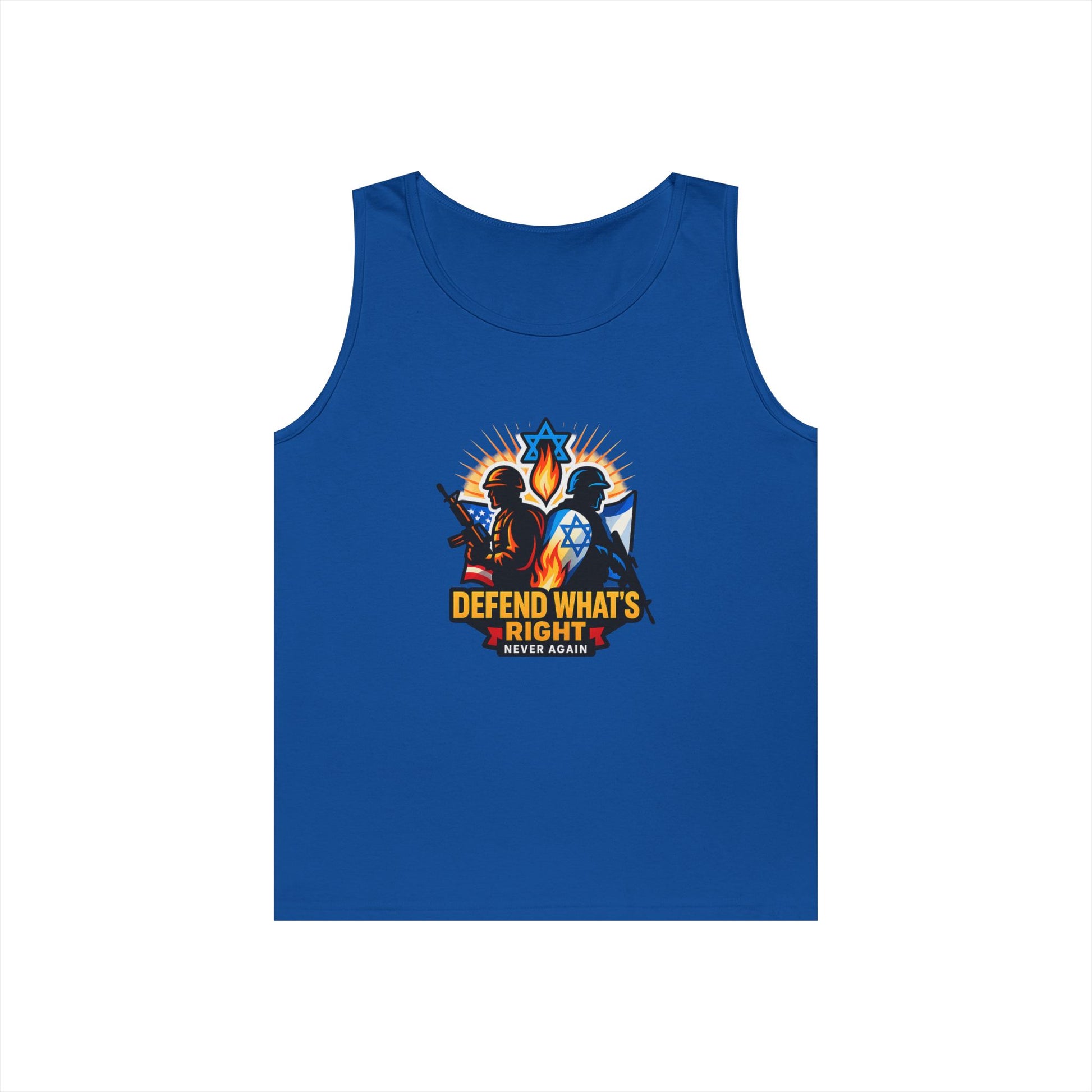 Defend Whats Right Unisex Heavy Cotton Tank Top - American Zionist