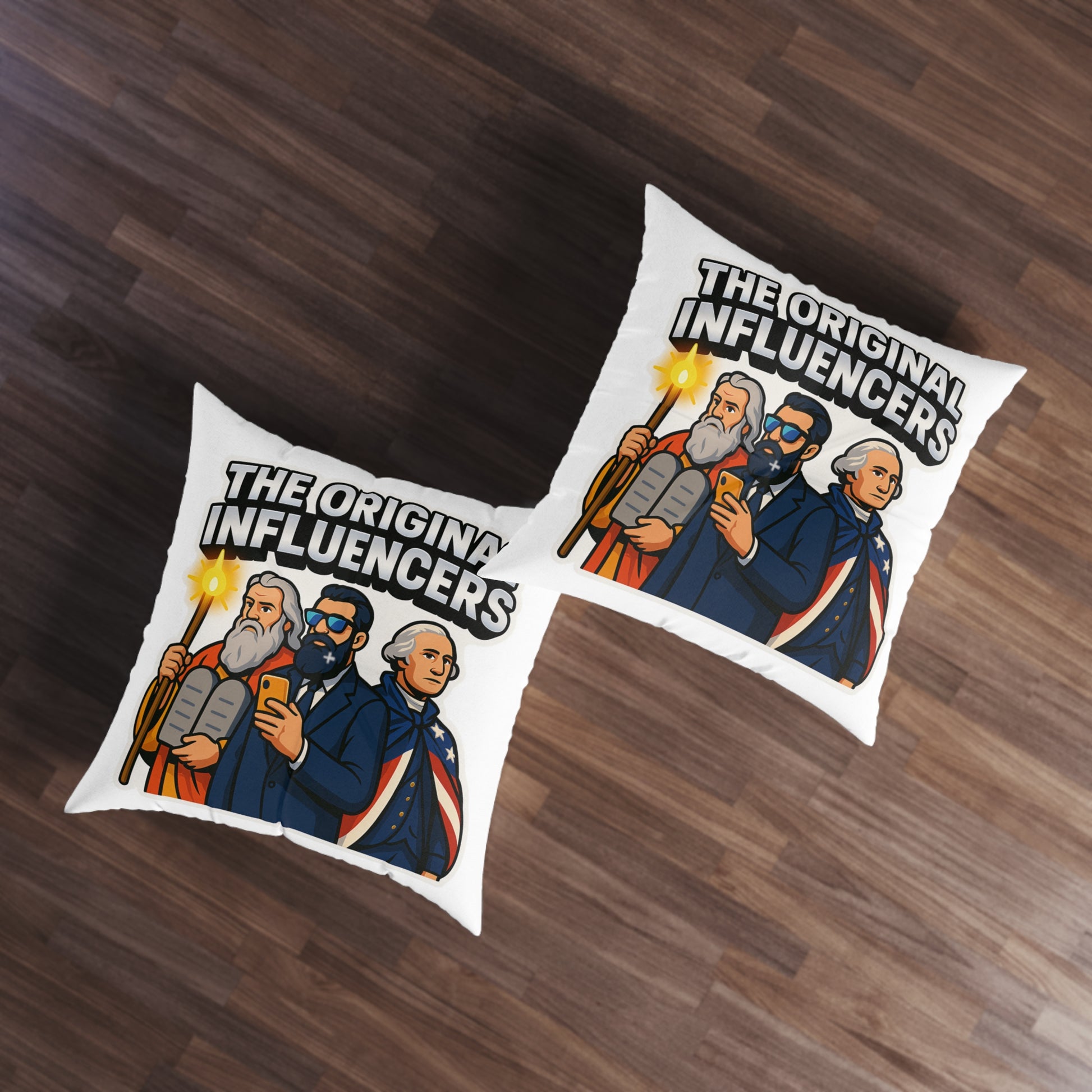 The Original Influencers Tufted Floor Pillow, Square - American Zionist