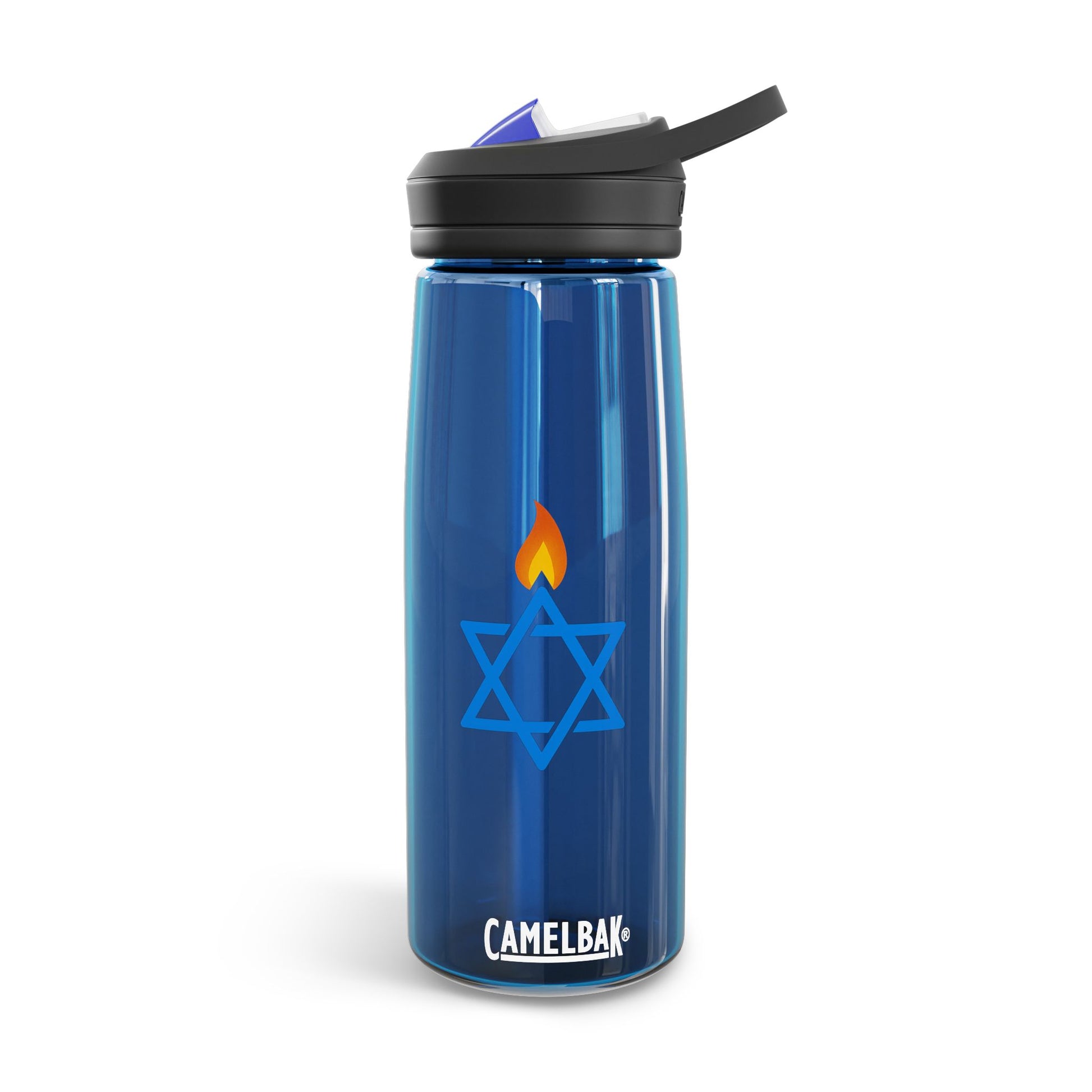 Fire Stars Of David Water Bottle, 20oz\25oz - American Zionist