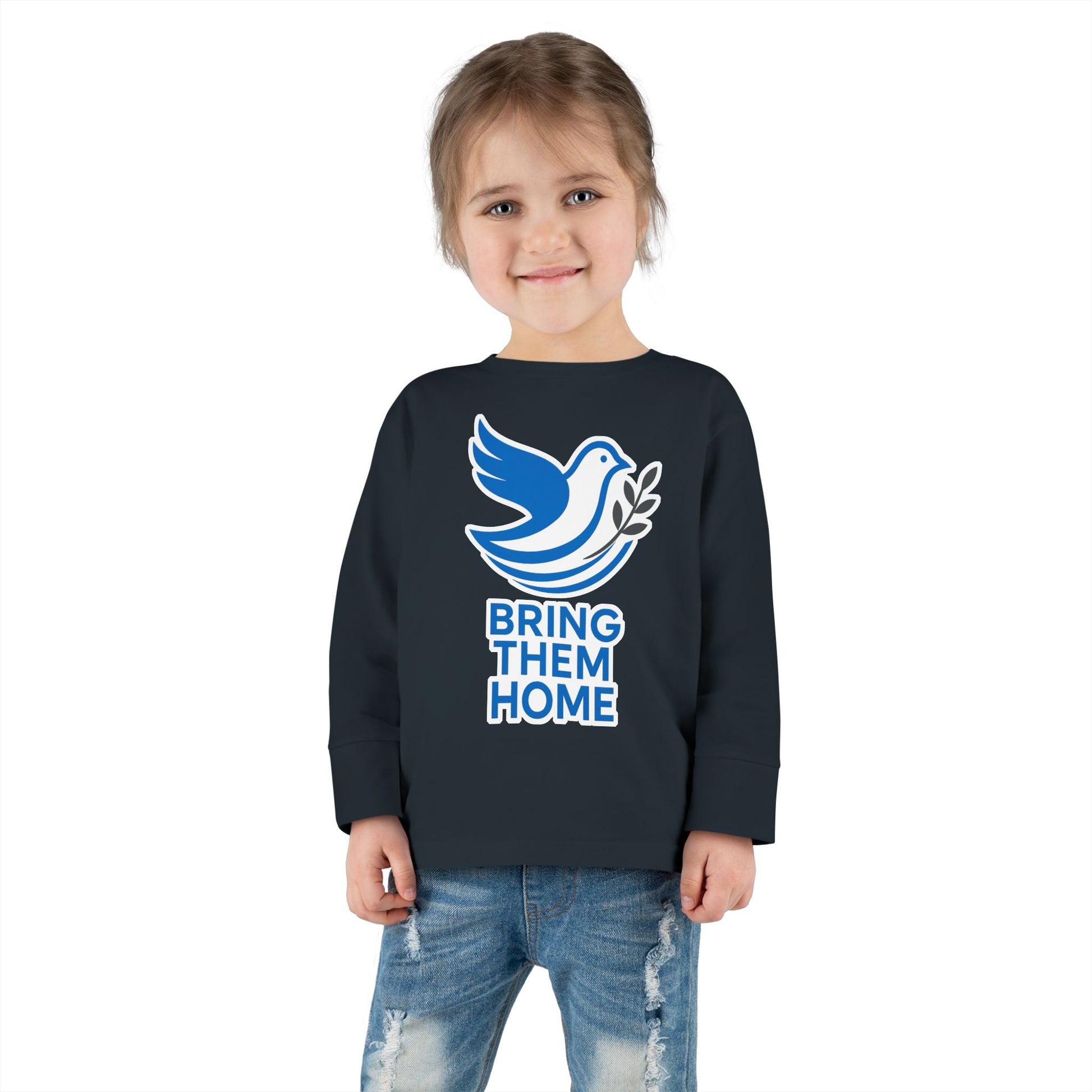 Dove Bring Them Home Toddler Long Sleeve Tee - American Zionist