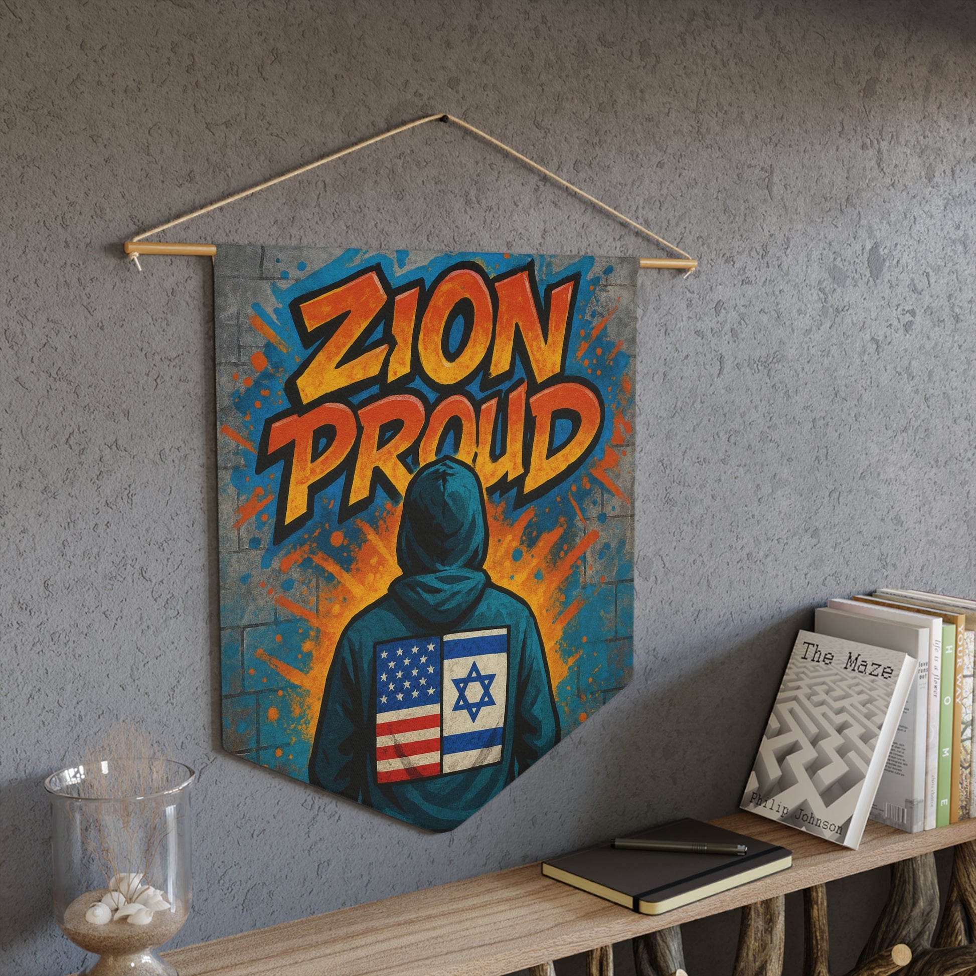 Zion Proud Pennant - American Zionist