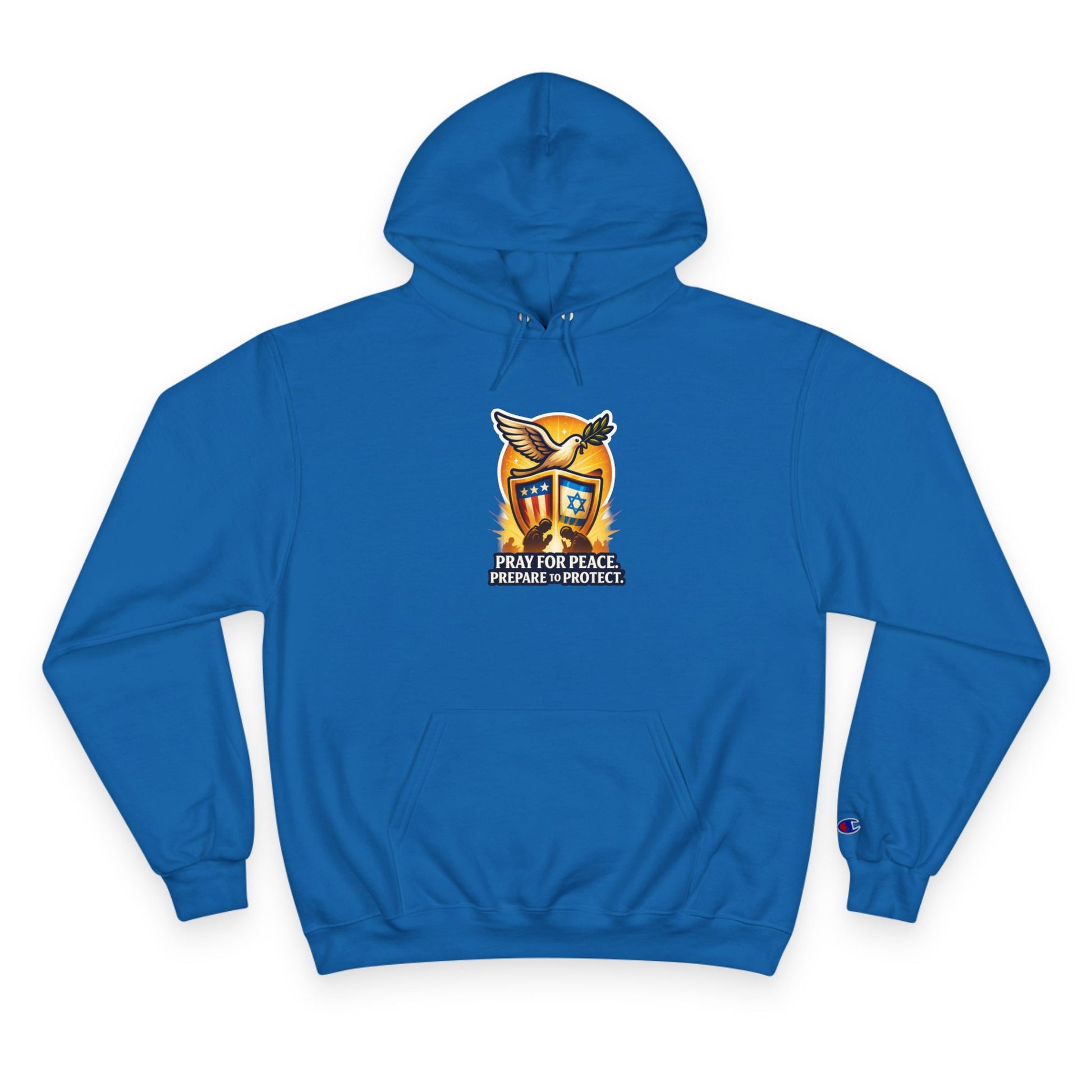 Pray For Peace Champion Hoodie - American Zionist
