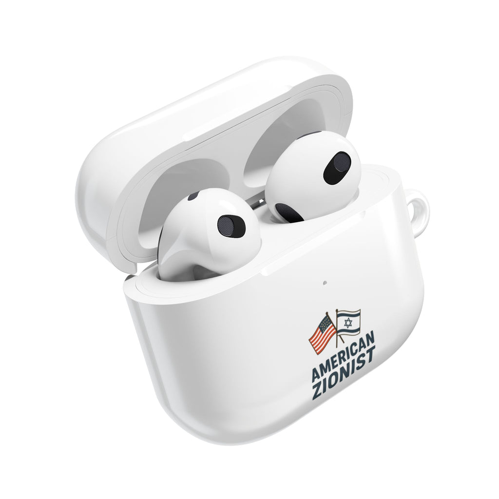 American Zionist: Two Flags AirPod Case - American Zionist