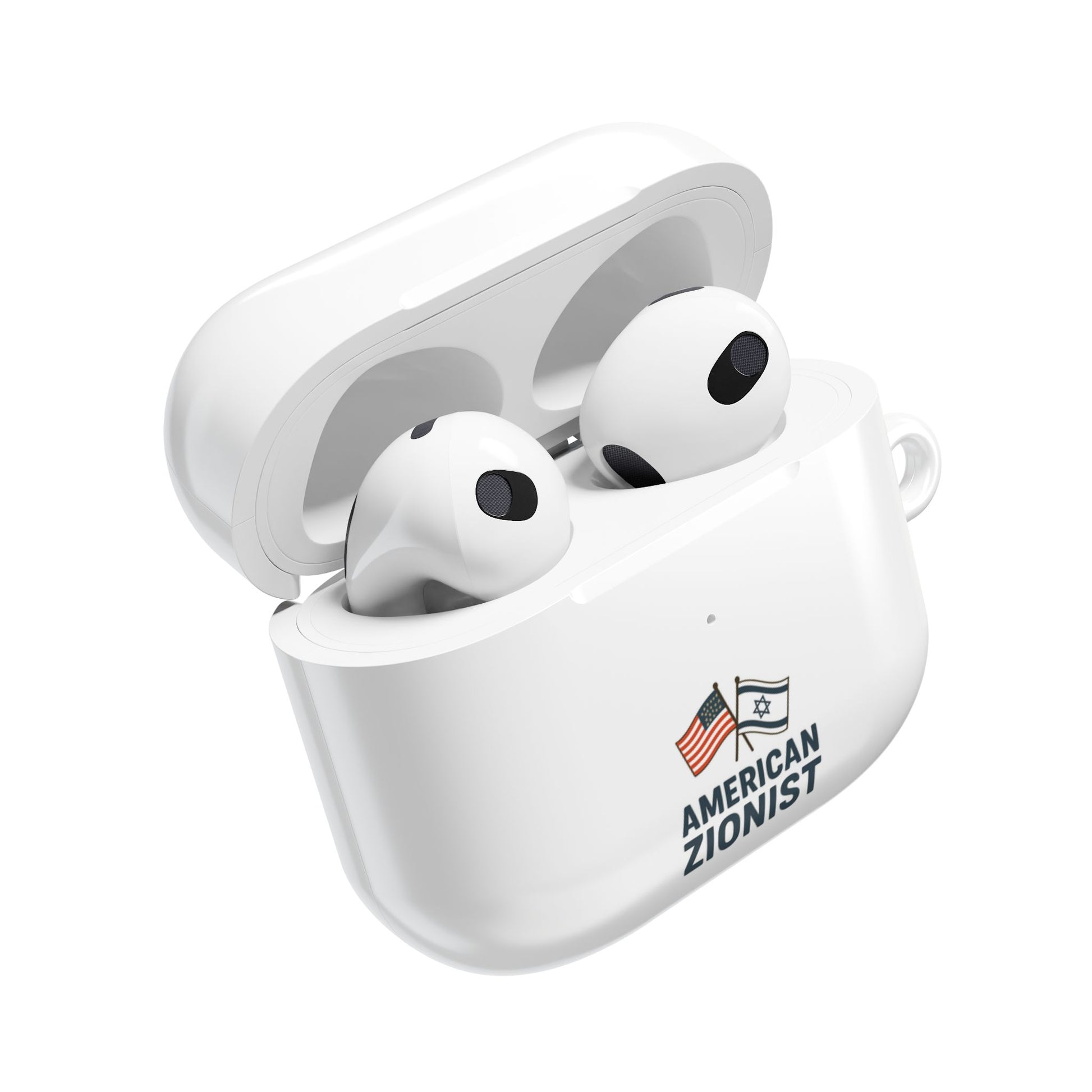 American Zionist: Two Flags AirPod Case - American Zionist