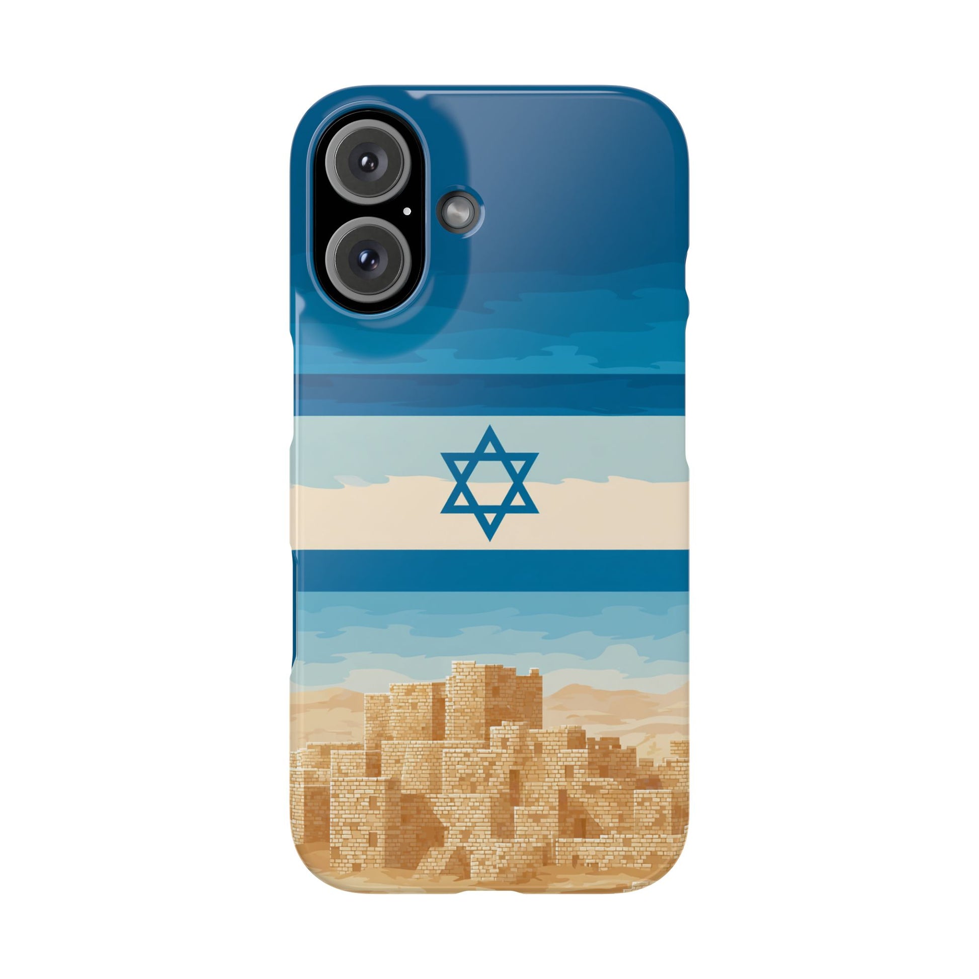 Israel Sand City Slim Phone Cases - American Zionist