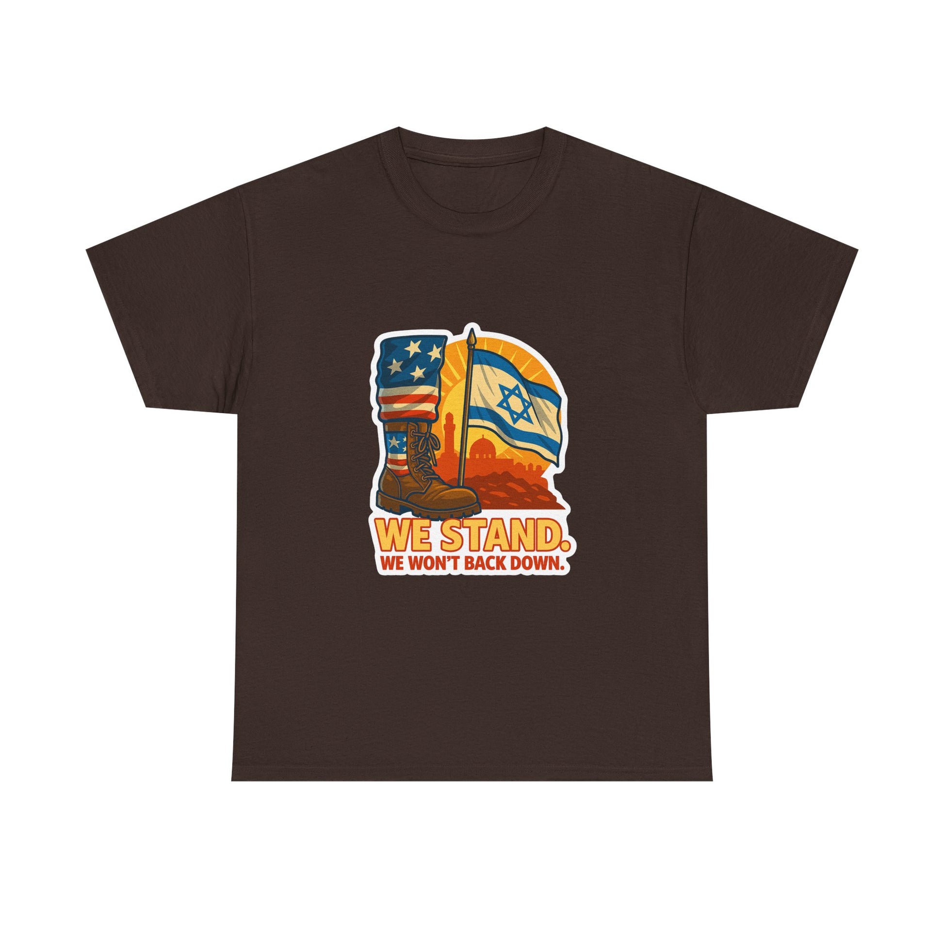 We Stand Unisex Heavy Cotton Tee - American Zionist