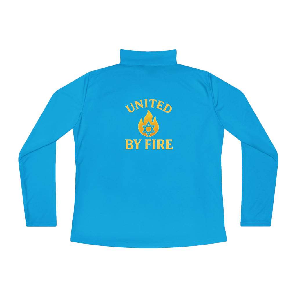 United by Fire Ladies Quarter - Zip Pullover - American Zionist