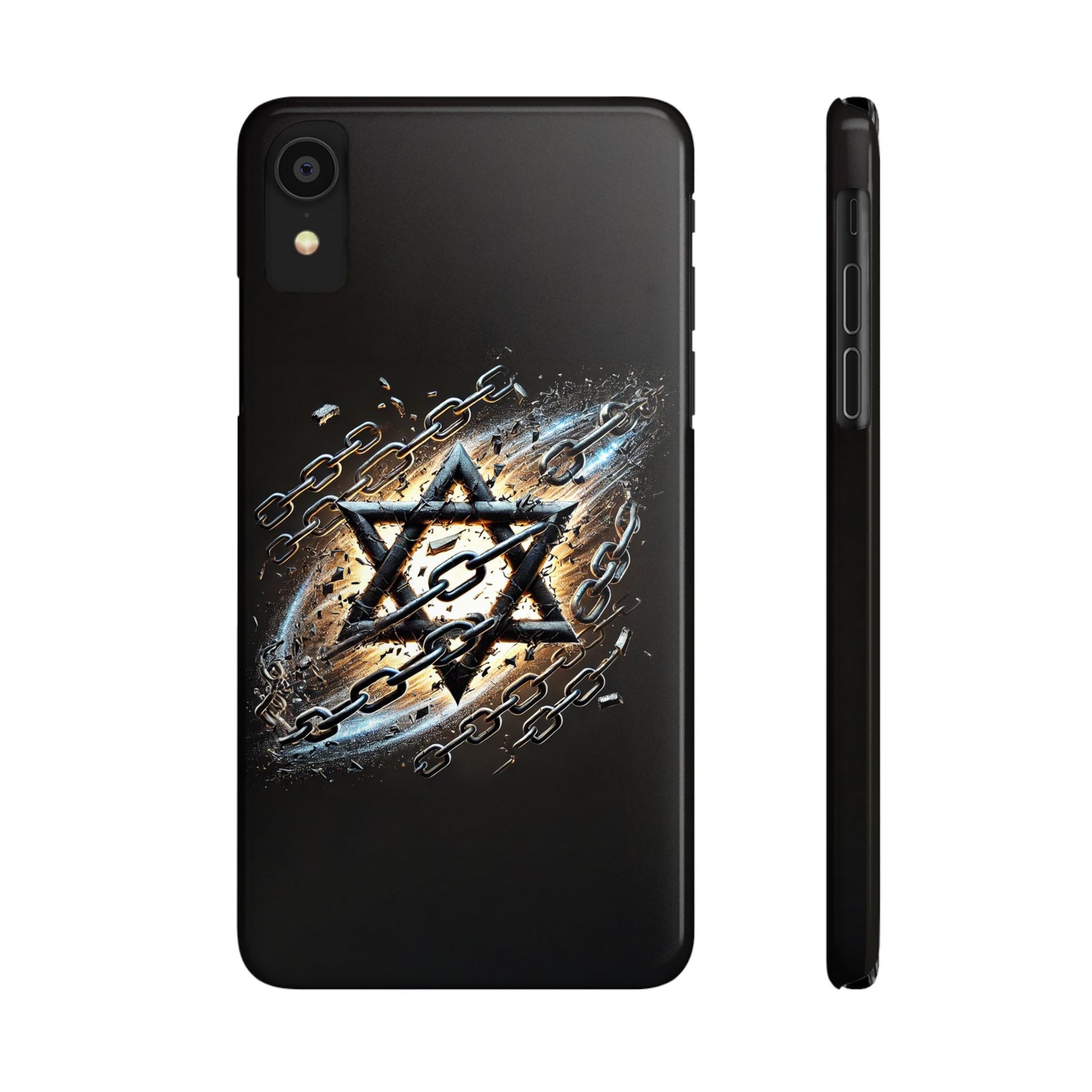 Galaxy Star of David Slim Phone Cases - American Zionist