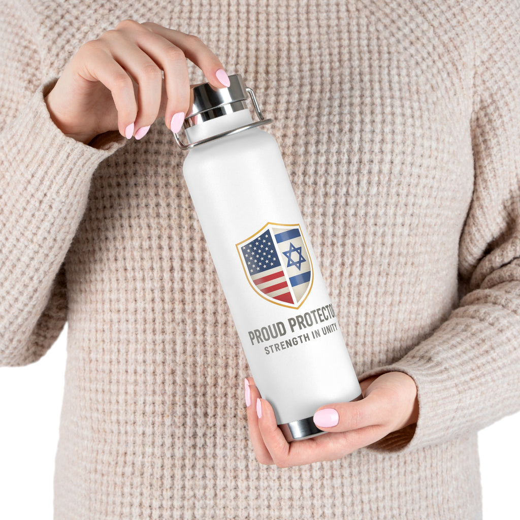 Proud Protector Copper Vacuum Insulated Bottle, 22oz - American Zionist