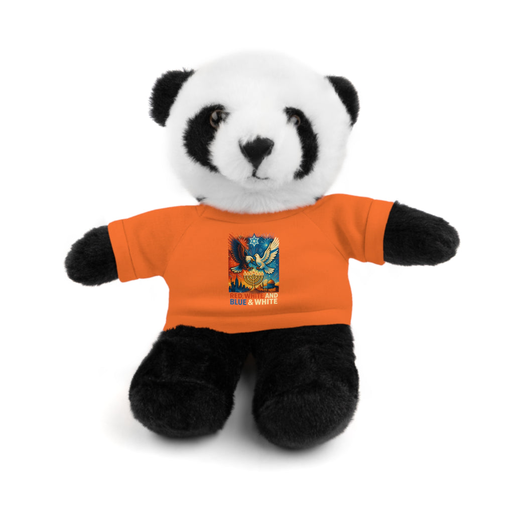 Red White and Blue Stuffed Animals with Tee - American Zionist
