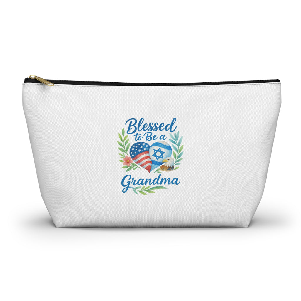 Blessed To Be A Grandma Accessory Pouch w T - bottom - American Zionist