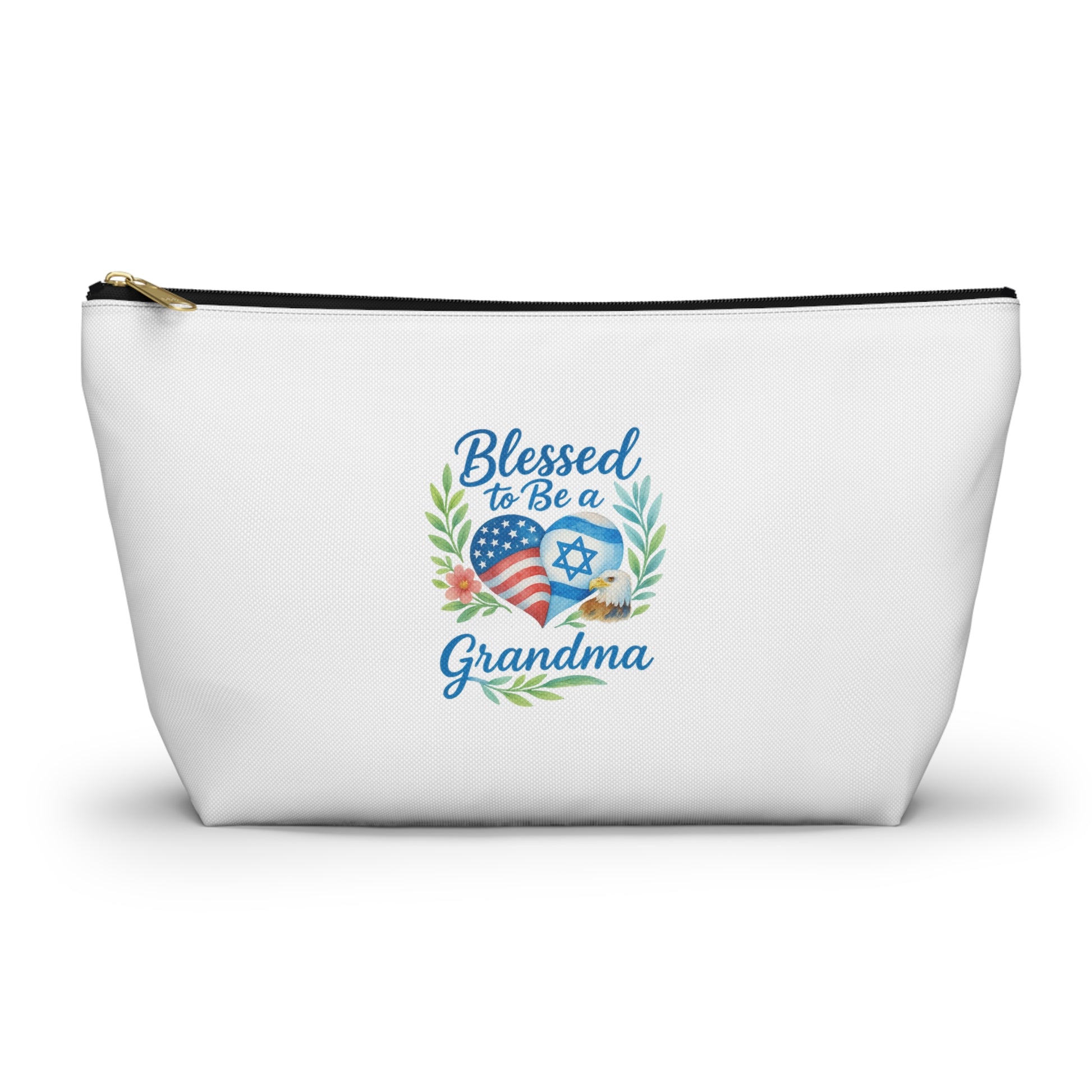 Blessed To Be A Grandma Accessory Pouch w T - bottom - American Zionist